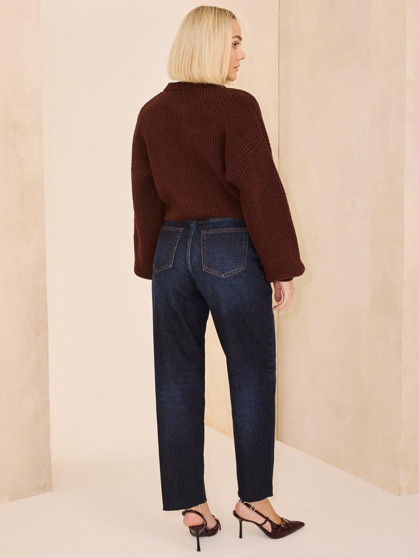 Image 2 of 3 of Michelle Keegan Barrel Jean - Dark Wash