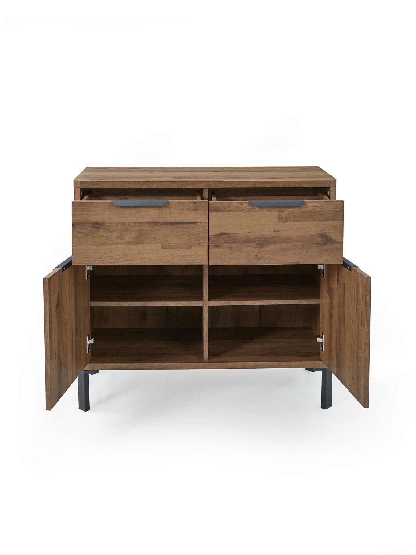  image of very-home-harlem-compact-sideboard-mid-oak-fscreg-certified