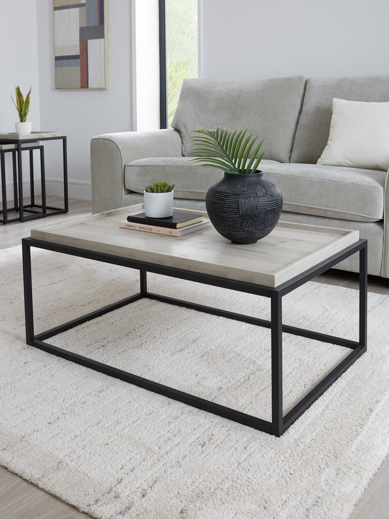 Image 1 of 6 of Very Home Harlem Tray Coffee Table - Grey&nbsp;Oak - FSC&reg; Certified