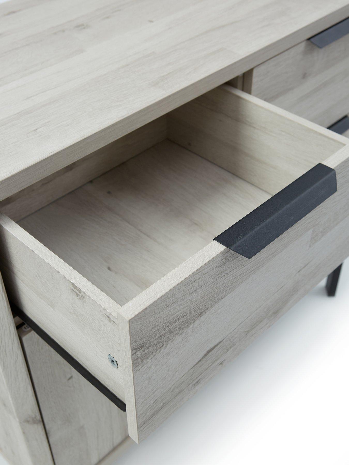 Image 7 of 7 of Very Home Harlem Compact Sideboard - Grey&nbsp;Oak - FSC&reg; Certified