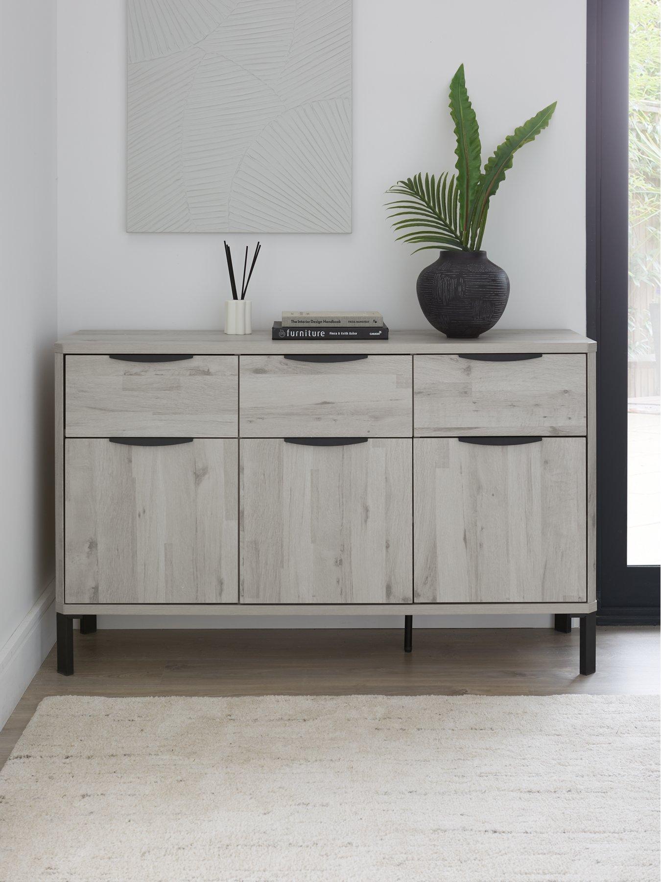 The Very Collection Harlem Large Sideboard - Grey Oak - FSC® Certified