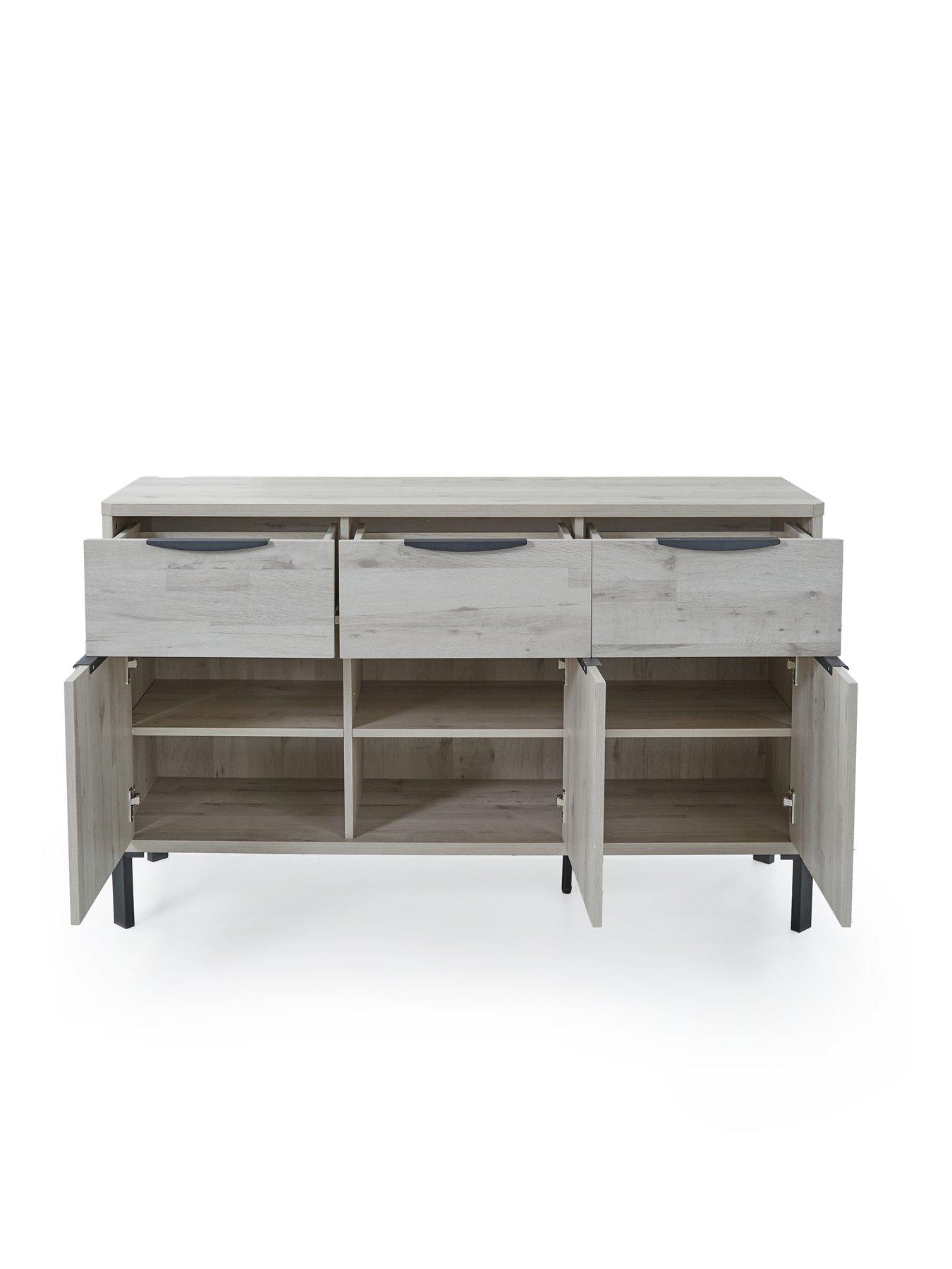 Image 4 of 7 of Very Home Harlem Large Sideboard - Grey&nbsp;Oak - FSC&reg; Certified