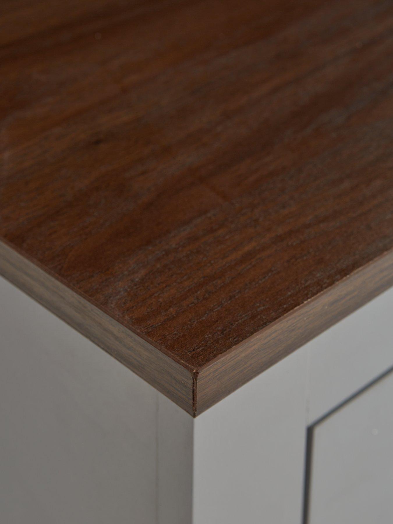 Image 6 of 7 of Very Home New Devon 3 Door, 3 Drawer&nbsp;Large Sideboard - Grey/Walnut&nbsp;- FSC Certified
