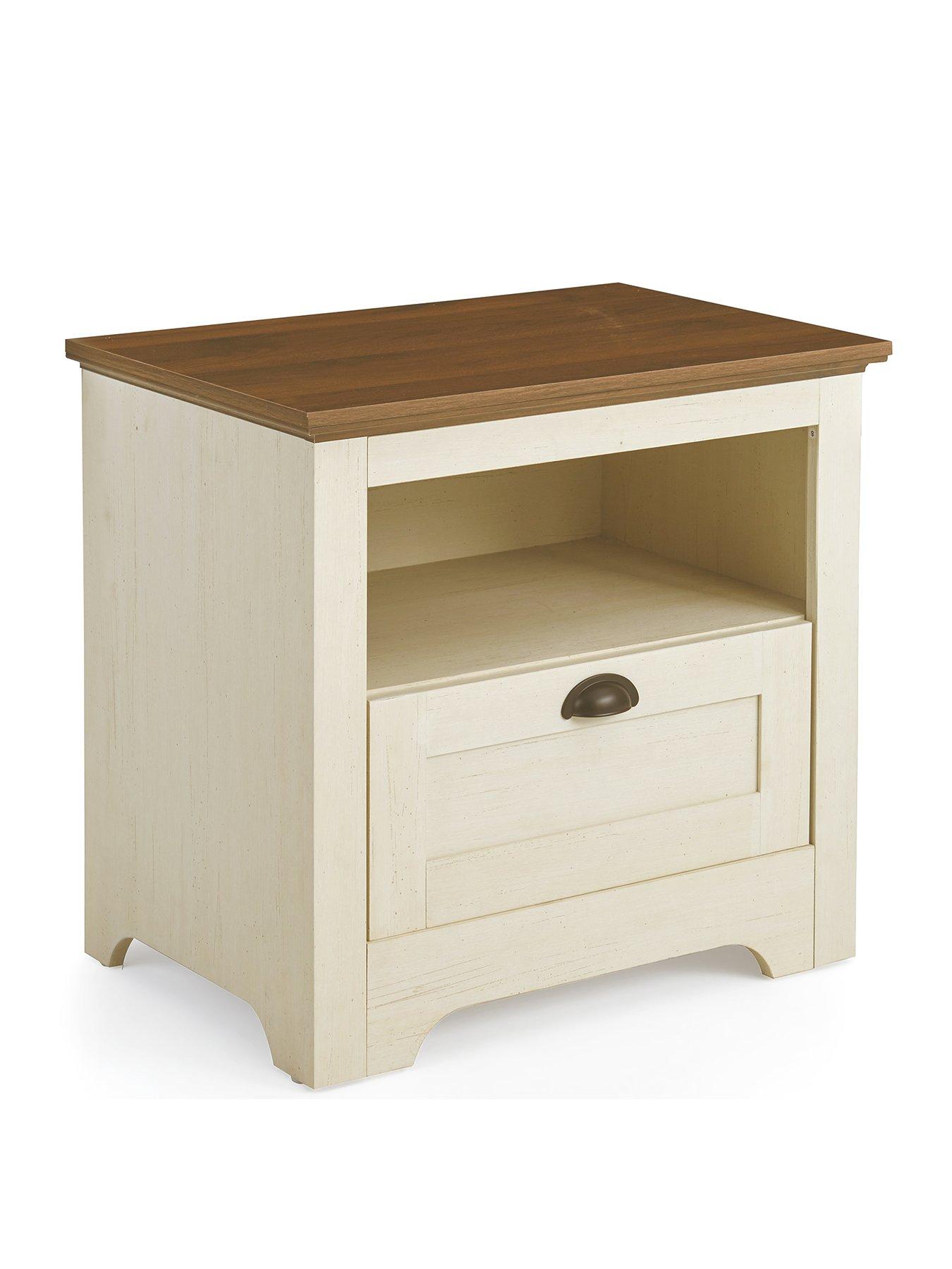 Image 3 of 7 of The Very Collection New Devon Lamp Table - Ivory/Walnut - FSC&reg; Certified