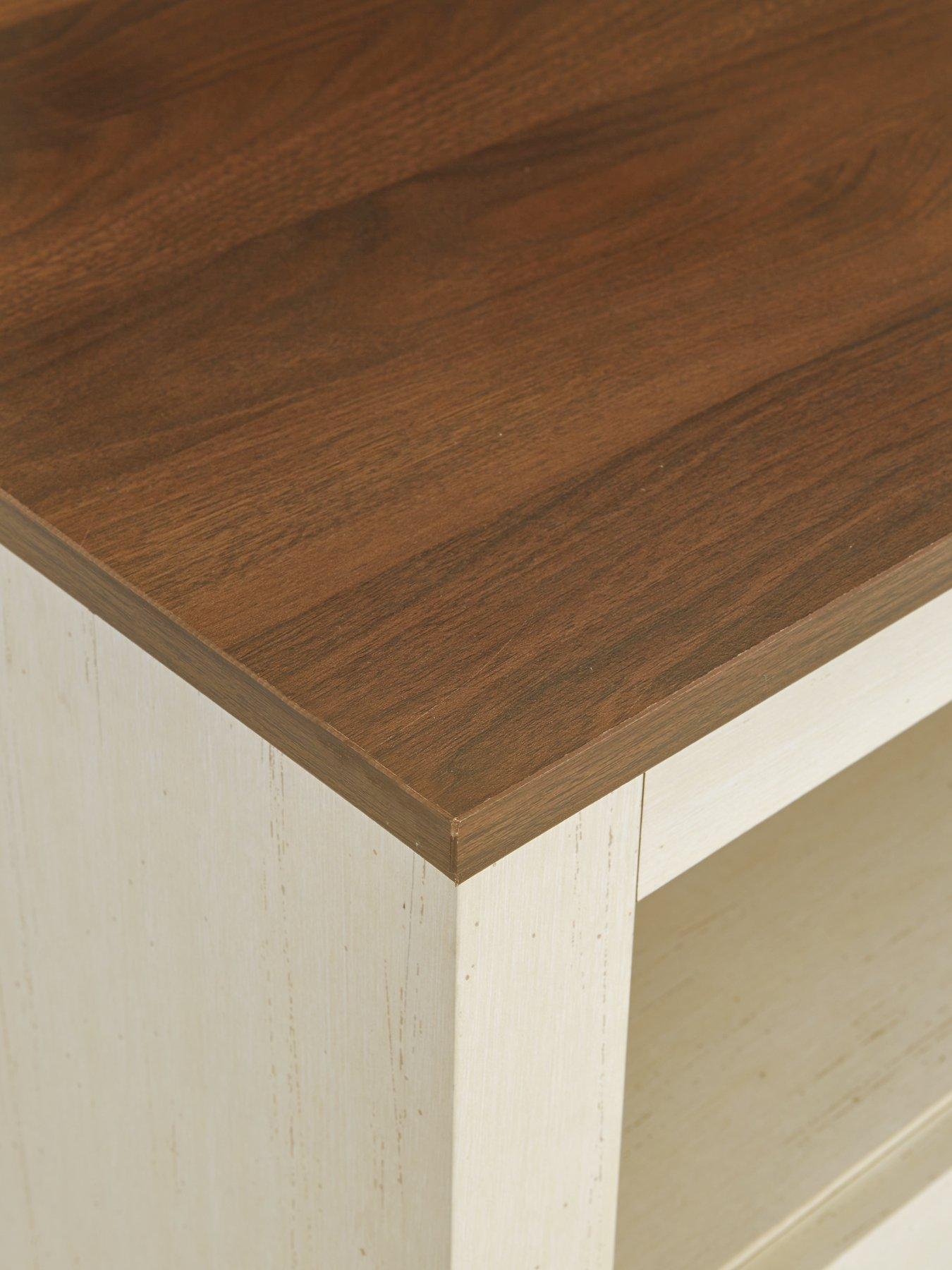 Image 6 of 7 of The Very Collection New Devon Lamp Table - Ivory/Walnut - FSC&reg; Certified