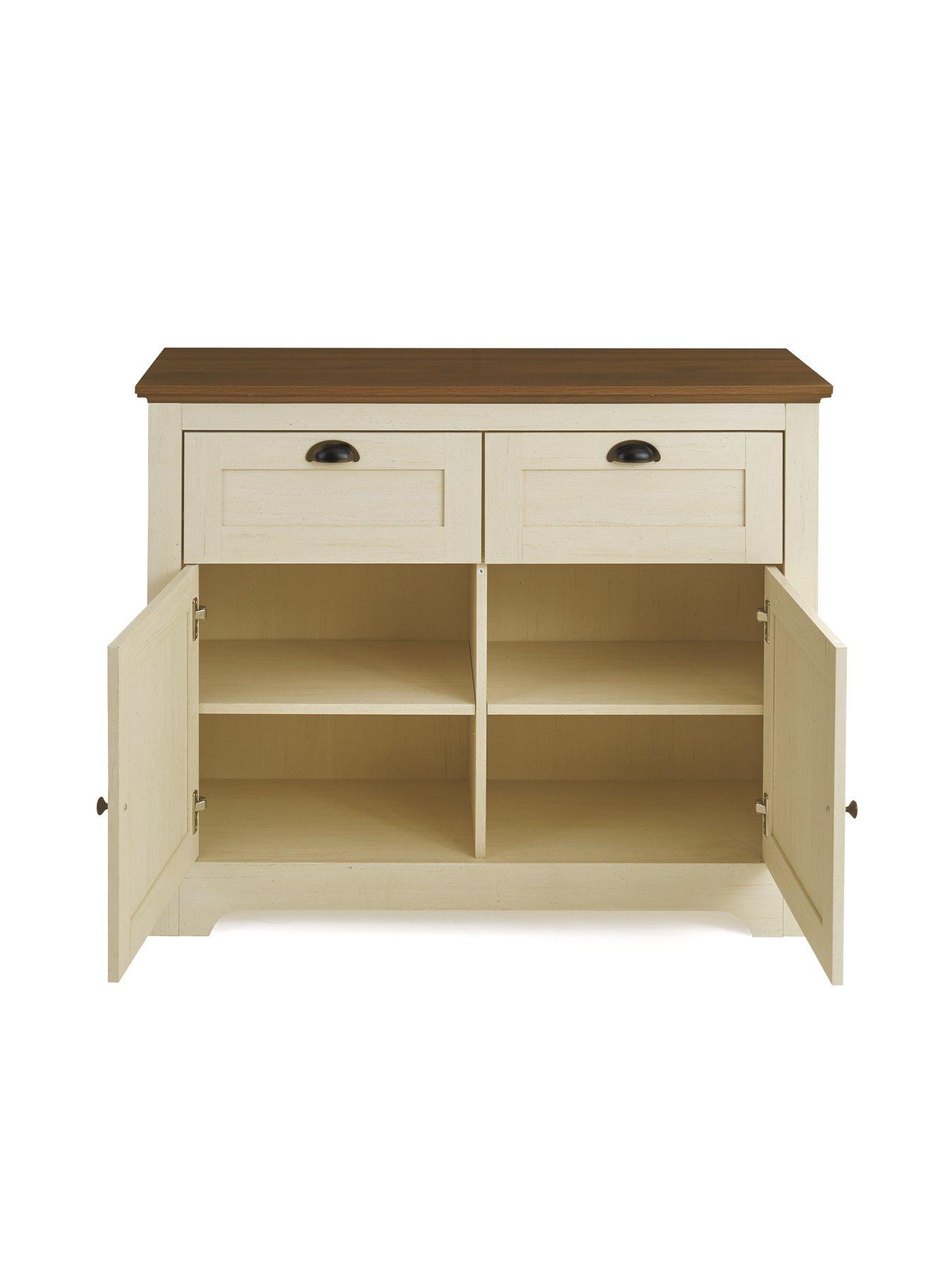  image of very-home-new-devon-compact-sideboard-ivorywalnut-fsc-certified
