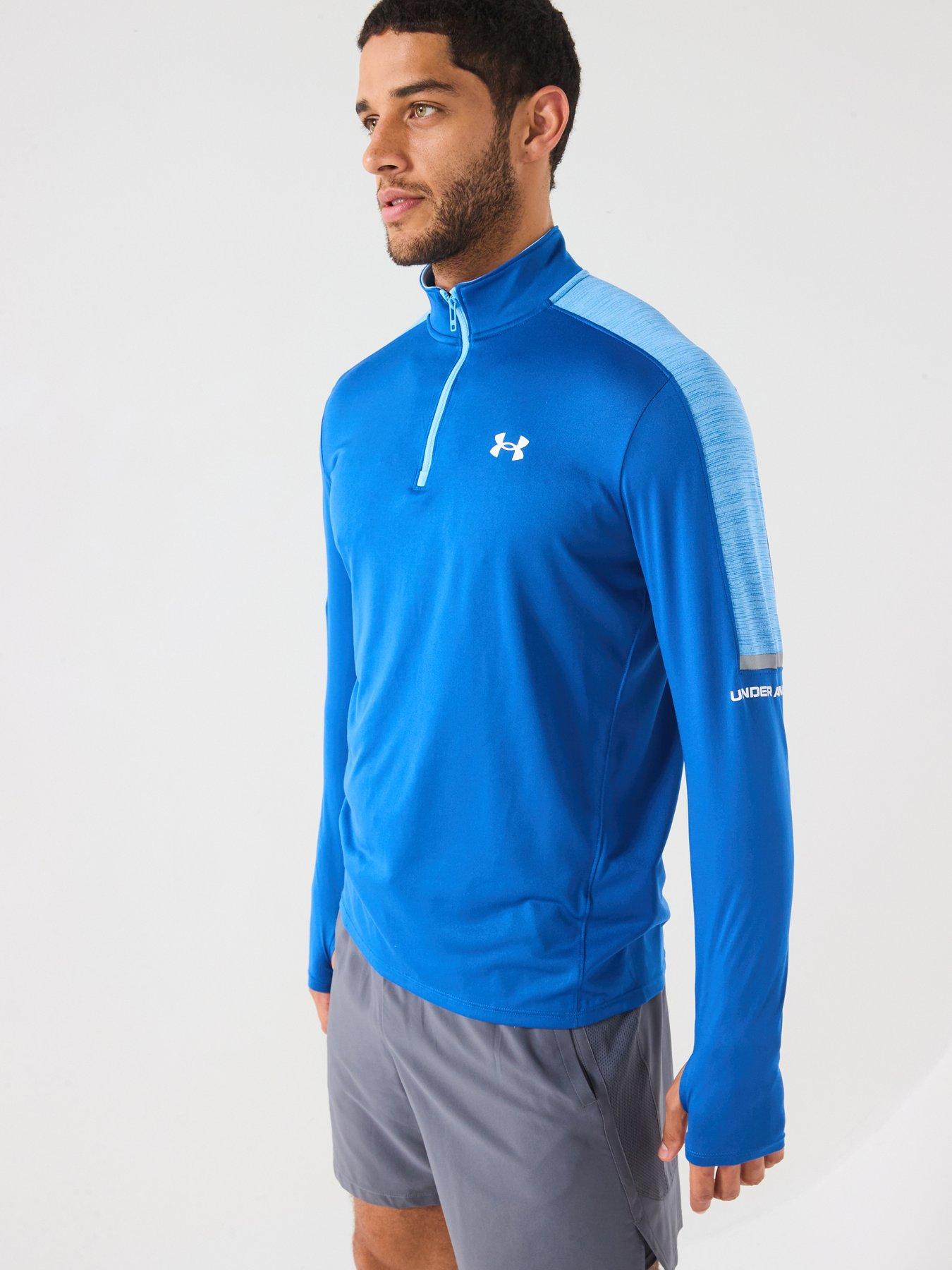 liberty　0430 UNDER ARMOUR Men's Training Tech Utility 1/4 Zip Top - Blue
