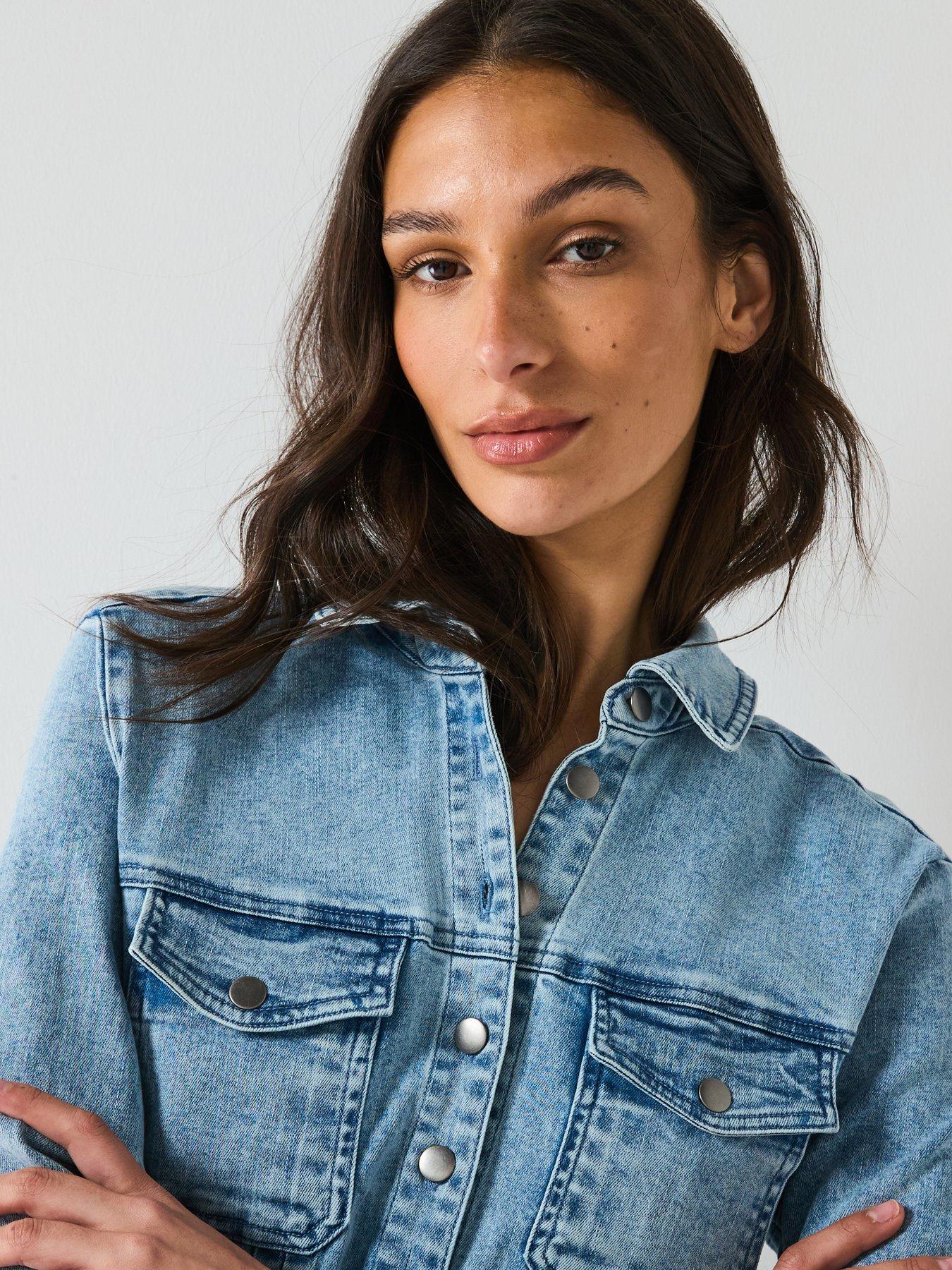  image of free-people-roadhouse-mini-denim-dress-blue
