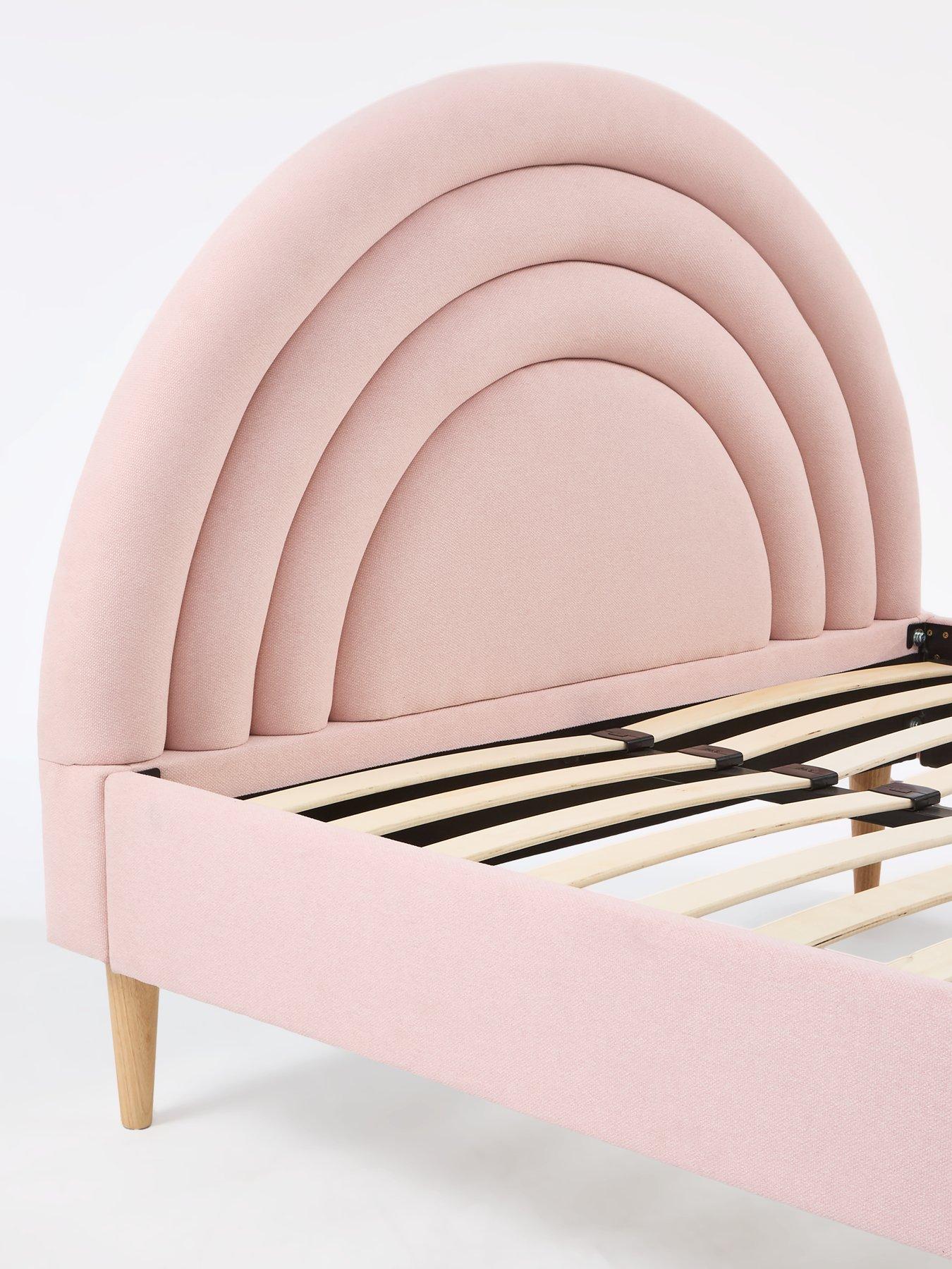 Image 4 of 6 of Very Home Rainbow&nbsp;Small Double&nbsp;Bed with Mattress Option (Buy &amp; SAVE!)&nbsp;- Pink - FSC&reg; Certified