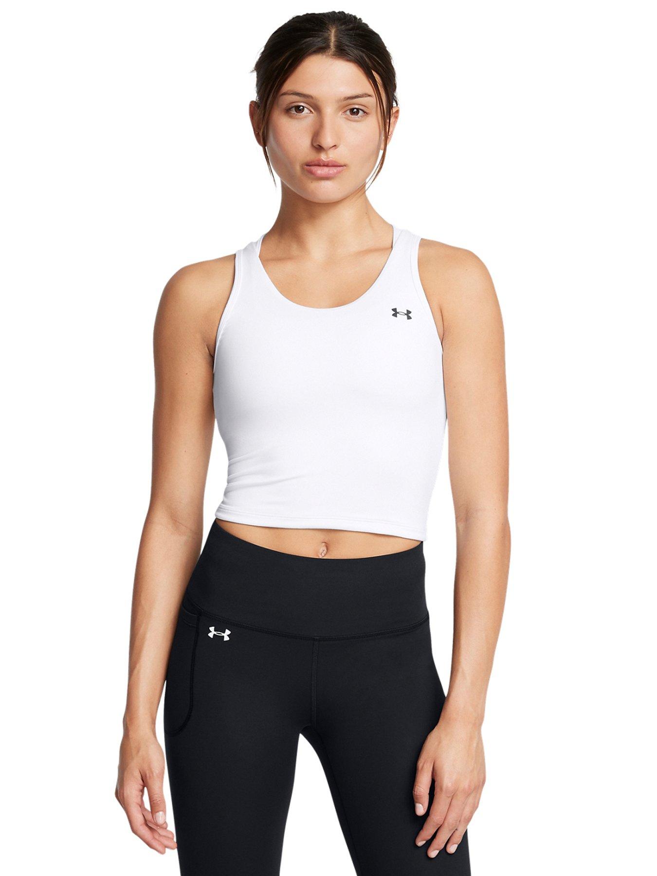 UNDER ARMOUR Womens Training Motion Tank Top - White