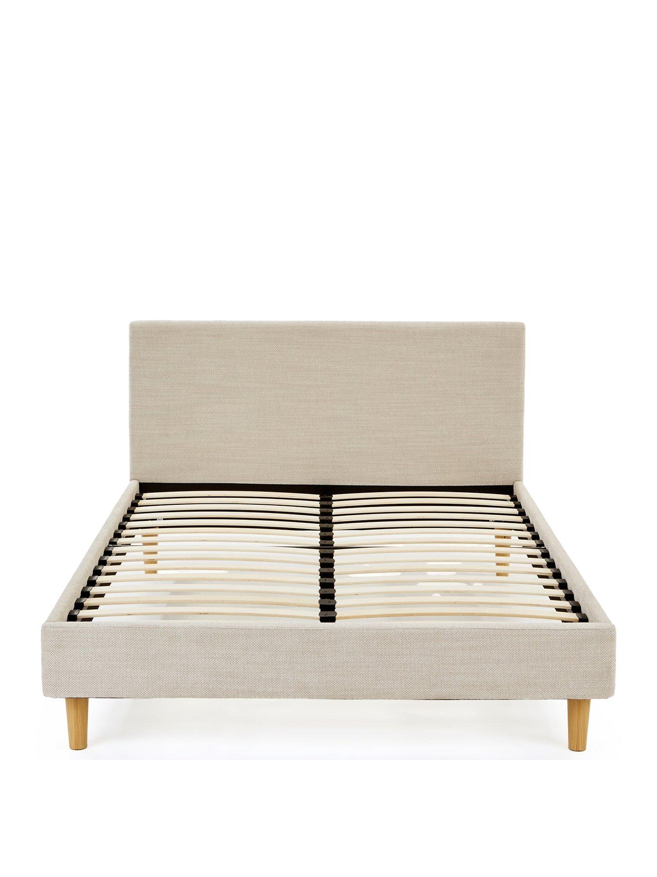  image of very-home-porto-fabricnbspbed-frame-with-mattress-options-buy-amp-save--nbspfscreg-certified
