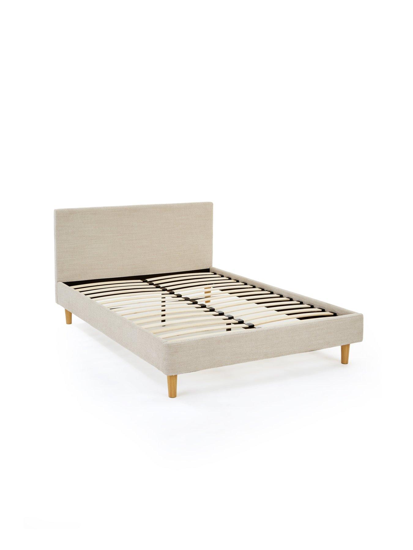  image of very-home-porto-fabricnbspbed-frame-with-mattress-options-buy-amp-save--nbspfscreg-certified
