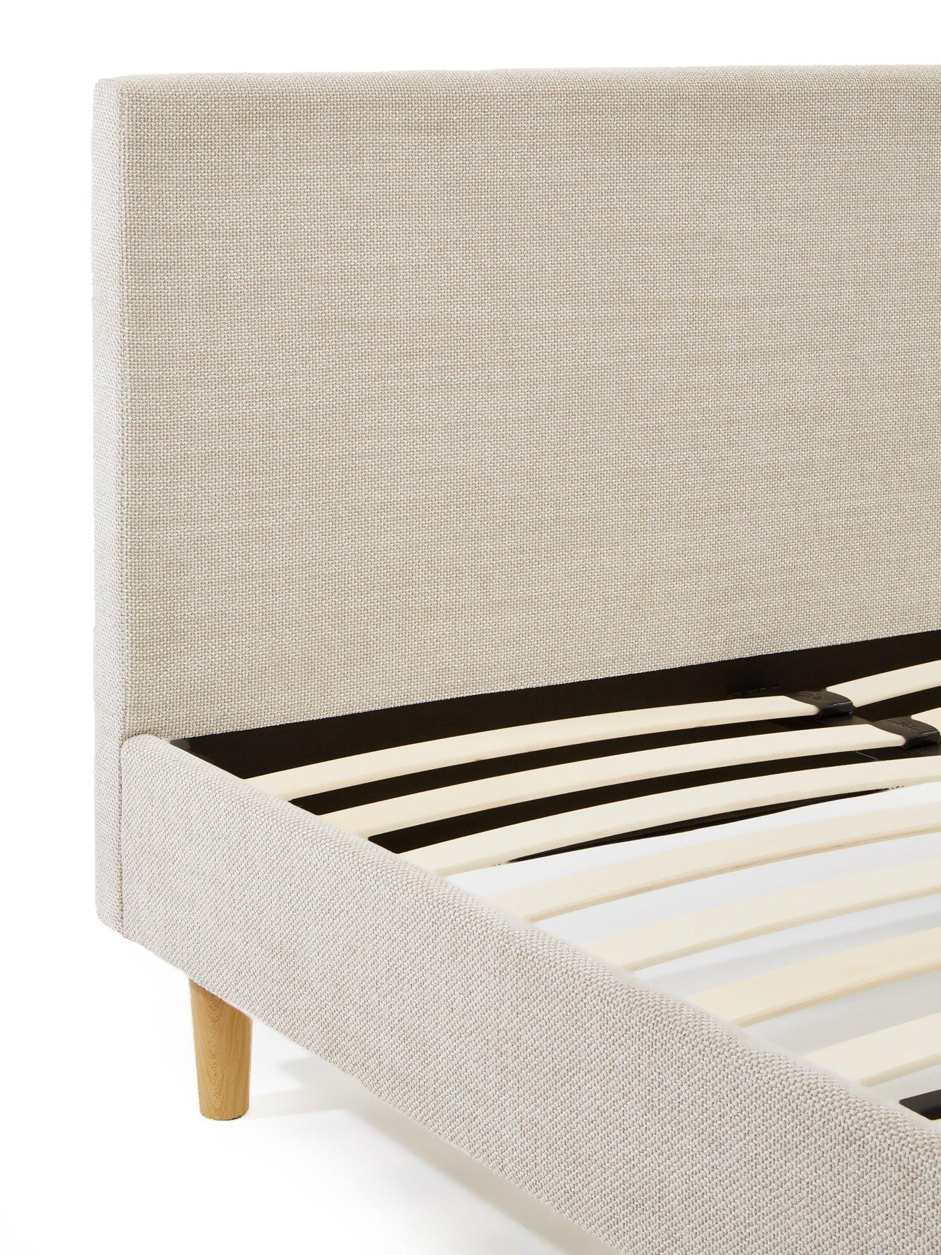  image of very-home-porto-fabricnbspbed-frame-with-mattress-options-buy-amp-save--nbspfscreg-certified