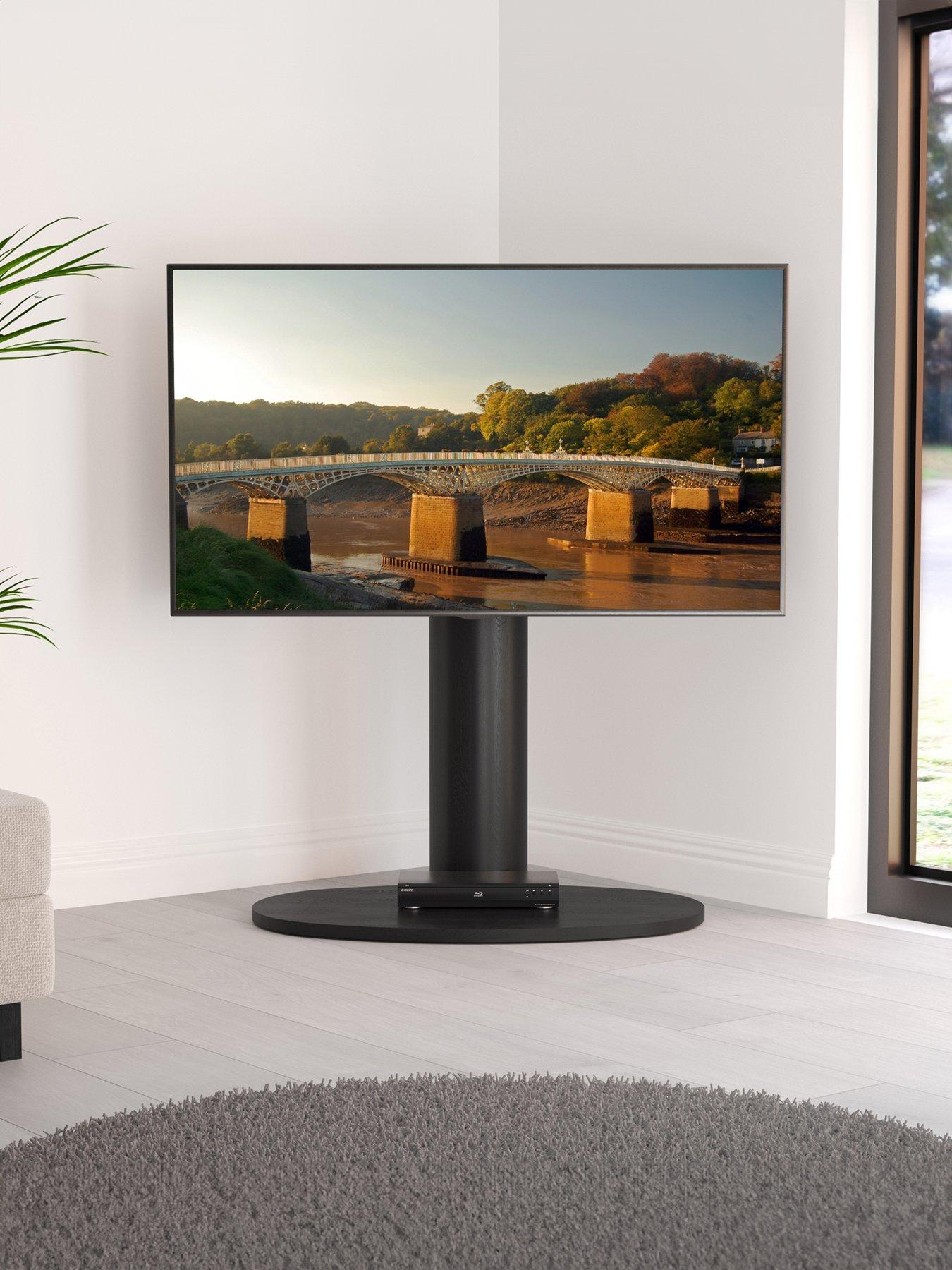 AVF Chepstow Wooden Column TV Stand, for 32-65 inch TVs - Black
