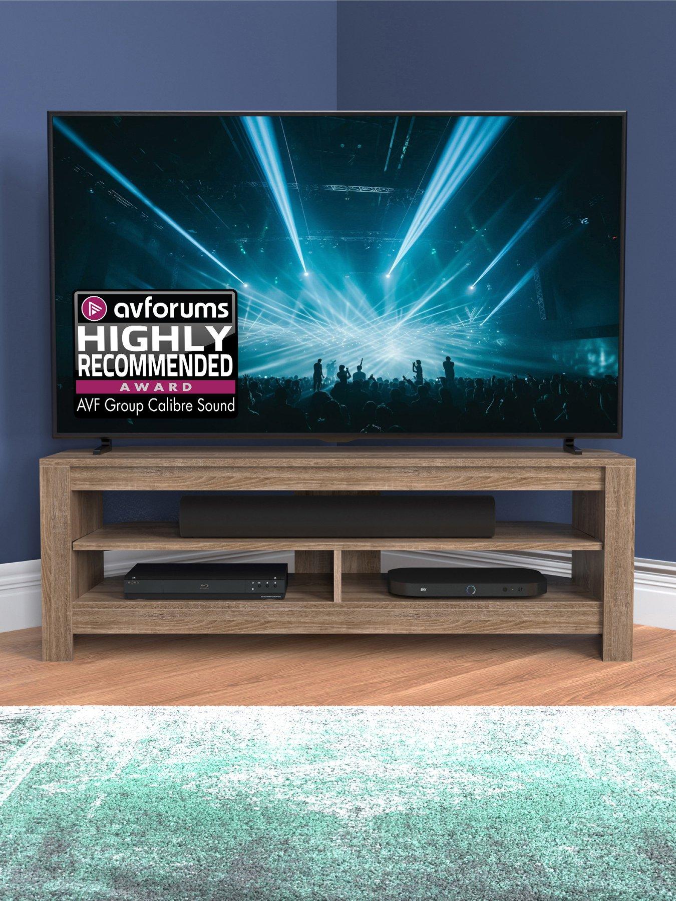 AVF Calibre Sound 1.2m TV Stand with pull-out soundbar shelf