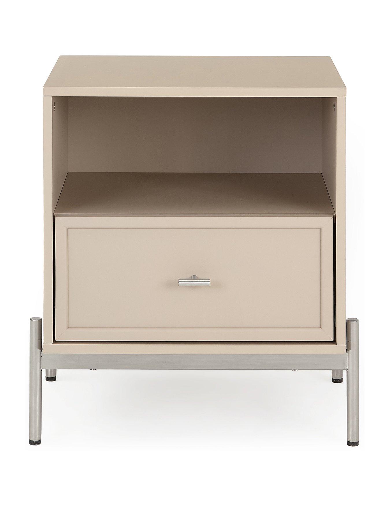  image of very-home-serena-1-drawer-bedside-chest-taupenbsp--fscreg-certified