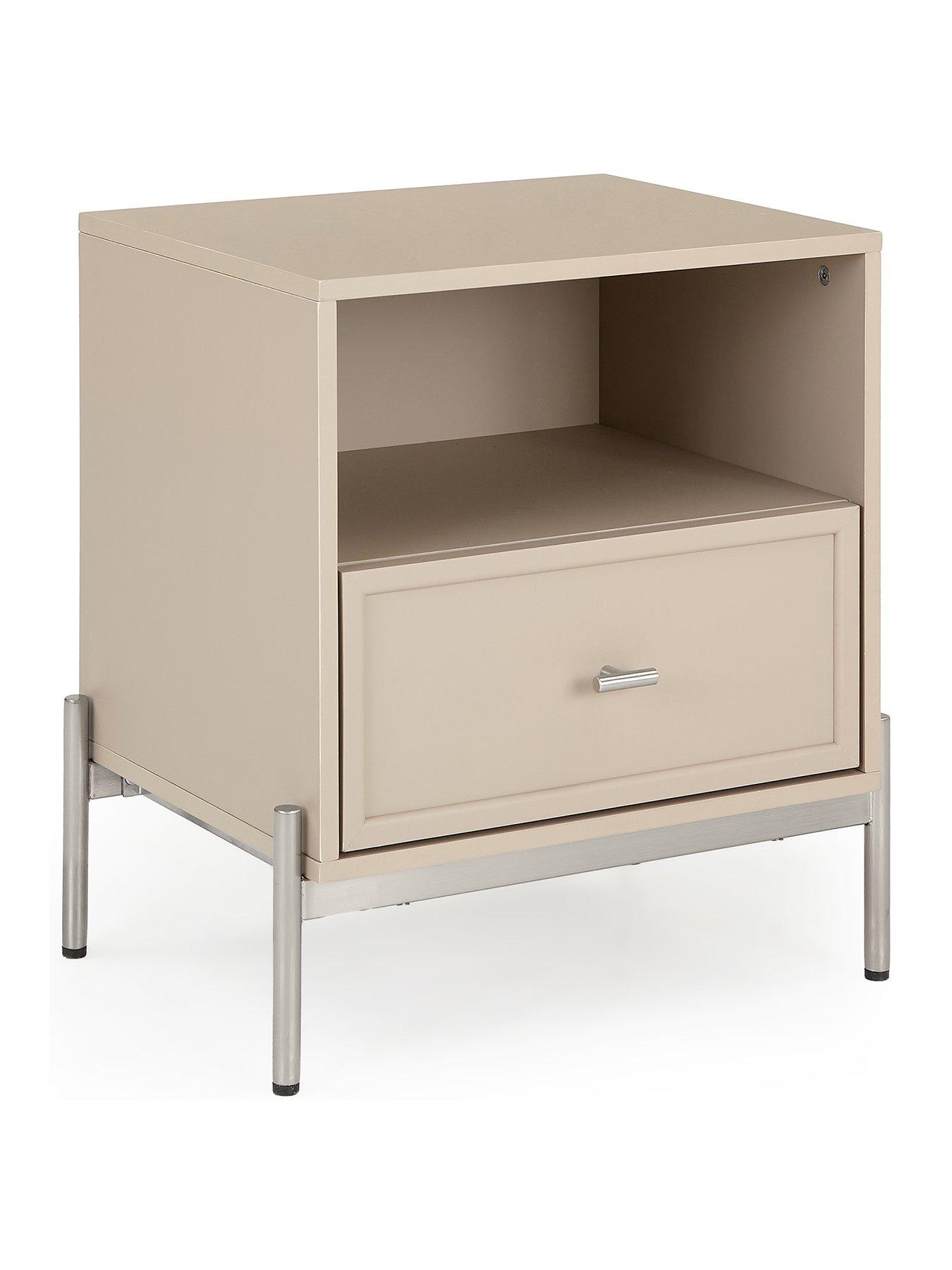  image of very-home-serena-1-drawer-bedside-chest-taupenbsp--fscreg-certified