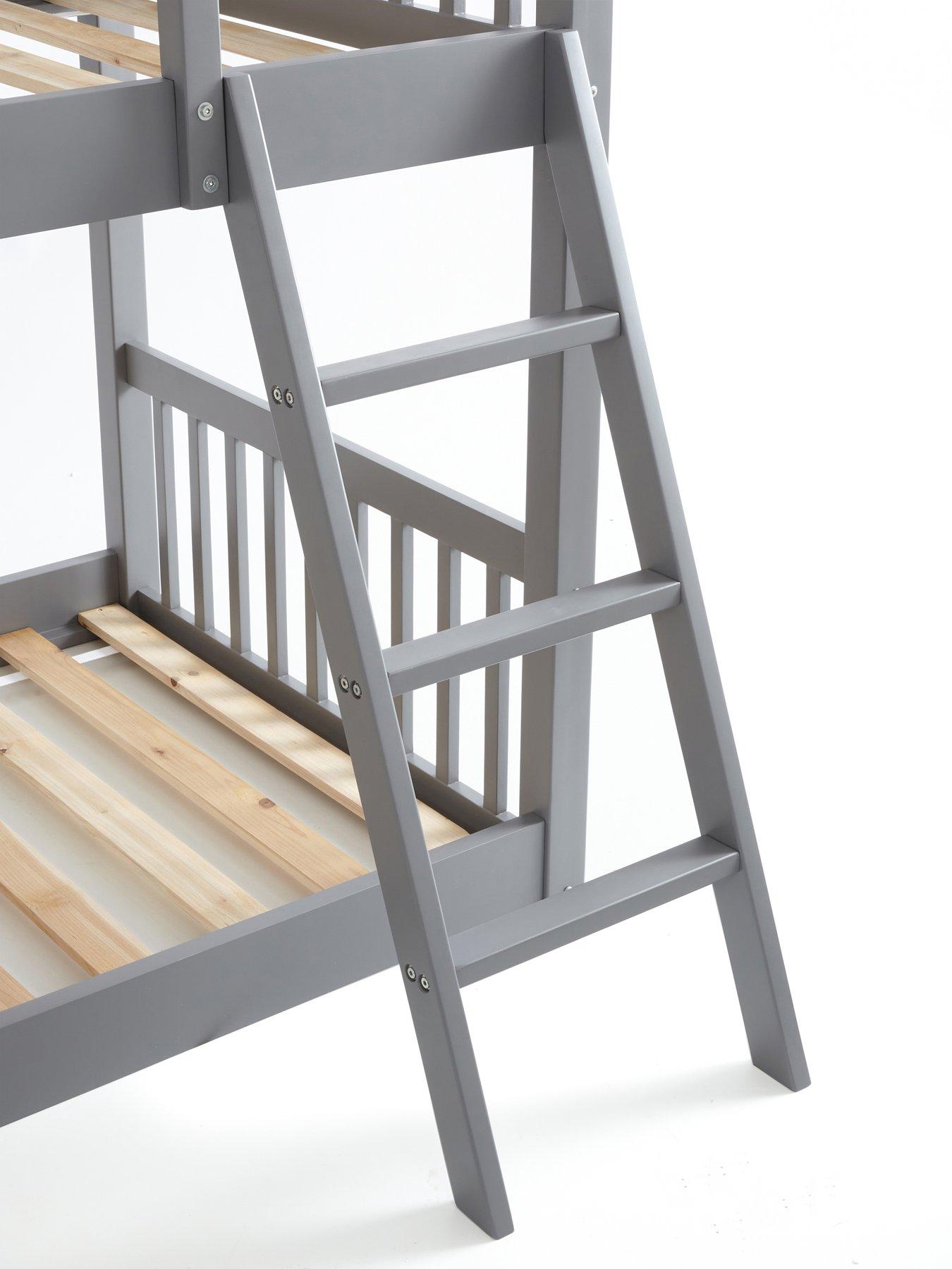  image of very-home-novara-bunk-bed-with-slide-with-mattress-options-buy-amp-save-grey-fscreg-certified