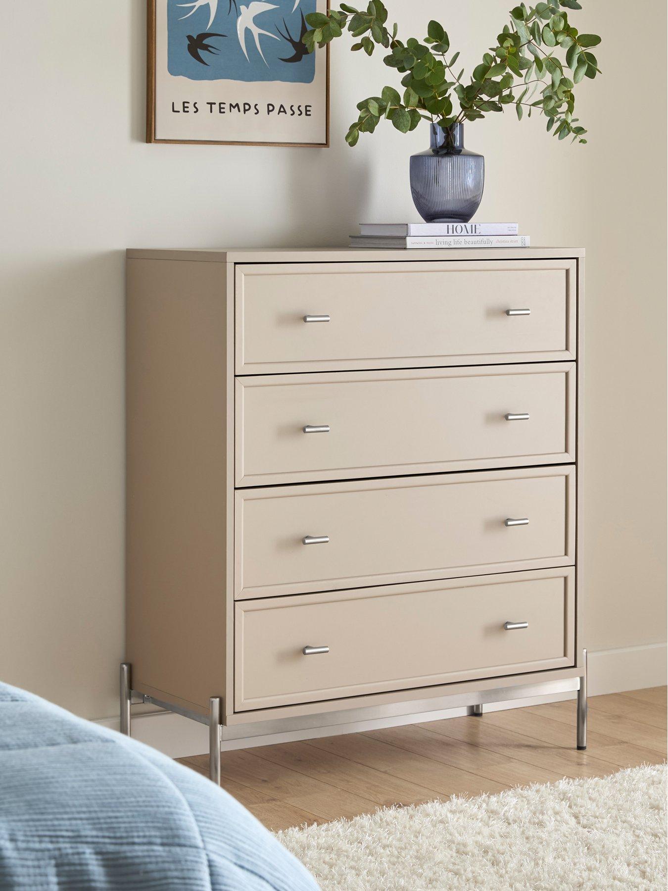 Very Home Serena 4 Drawer Chest - Taupe - FSC® Certified
