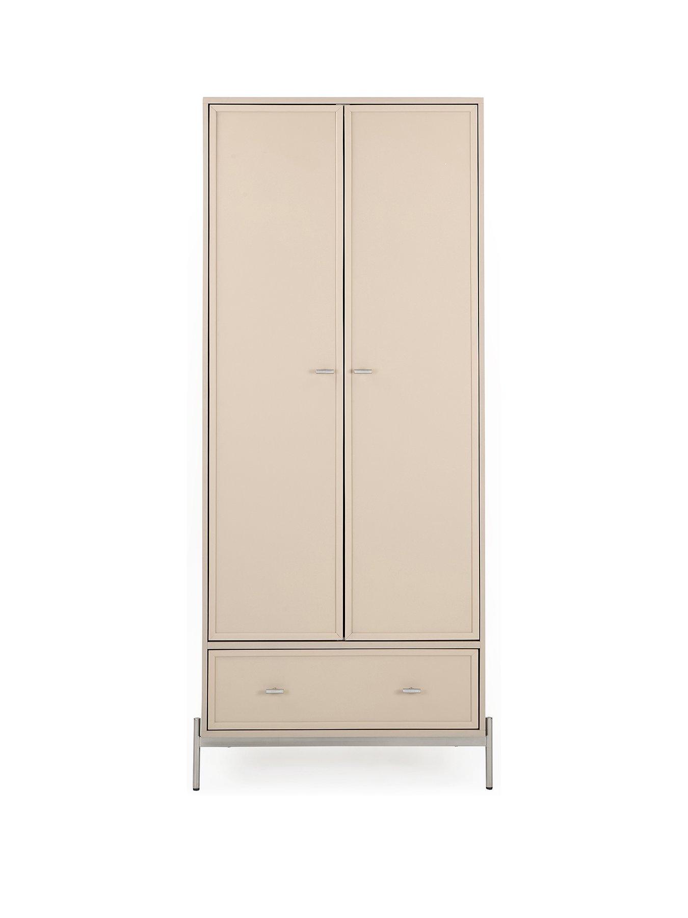  image of very-home-serena-2-door-1-drawer-wardrobe--nbsptaupenbsp--fscreg-certified