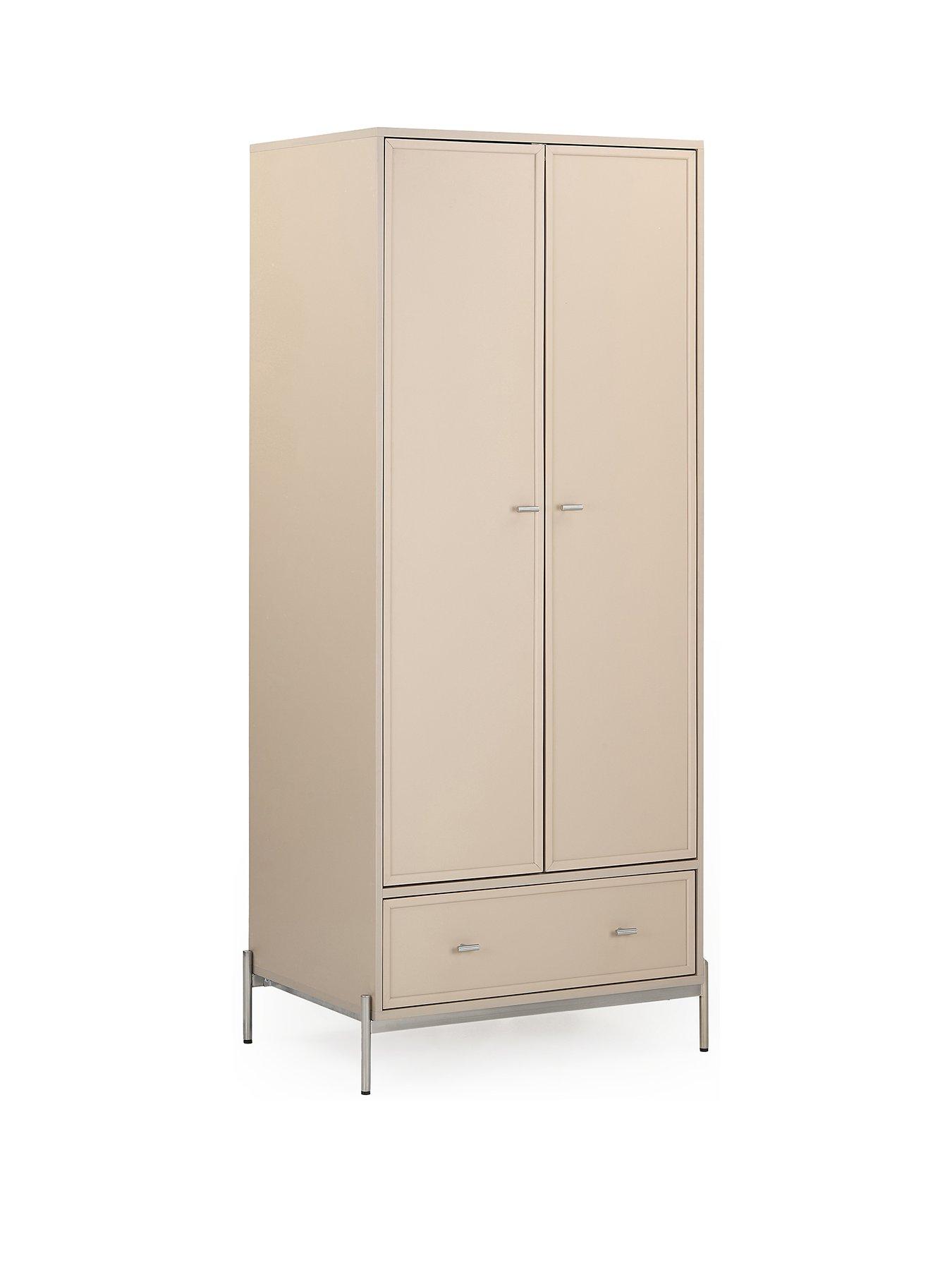  image of very-home-serena-2-door-1-drawer-wardrobe--nbsptaupenbsp--fscreg-certified