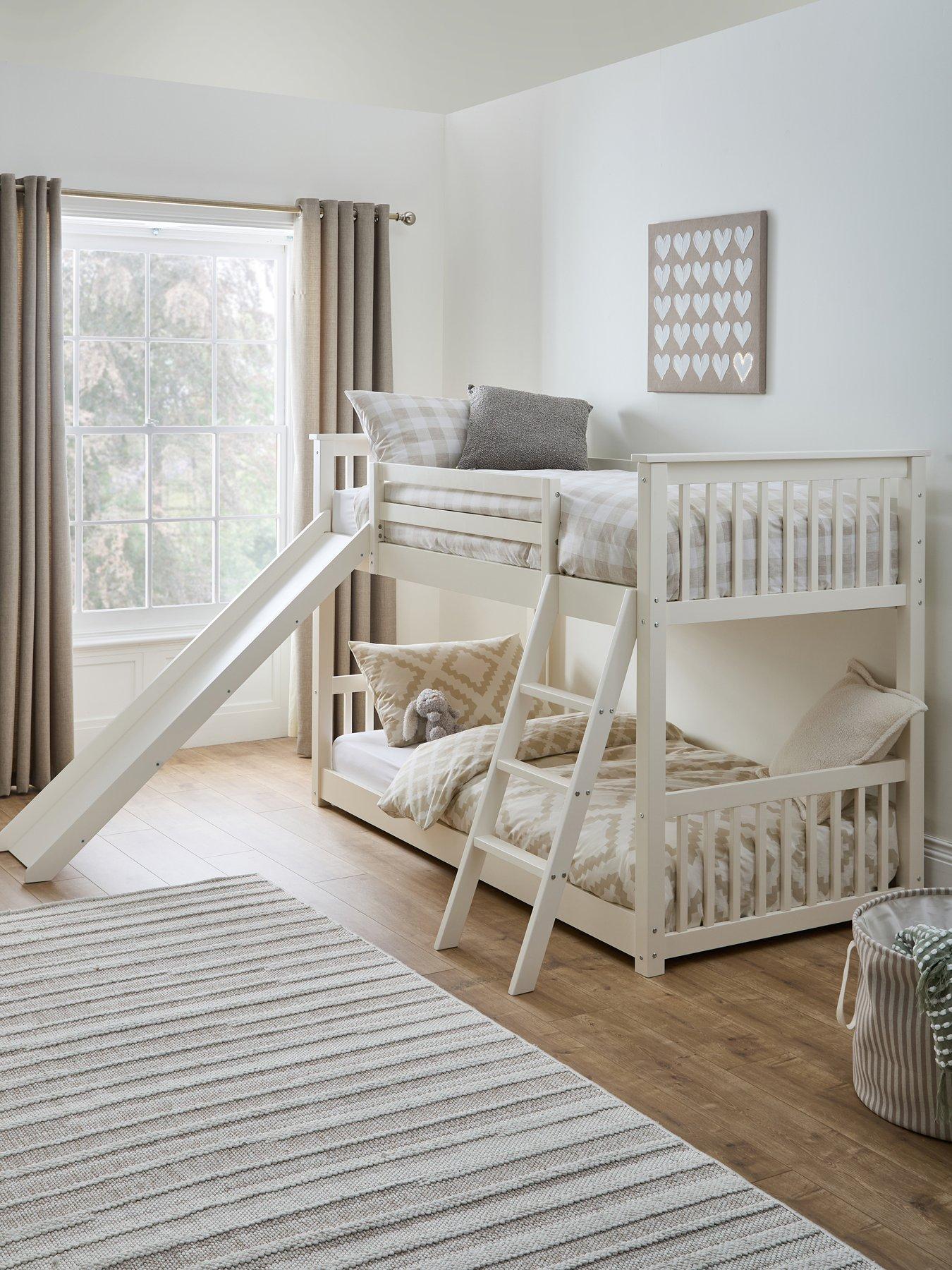 The Very Collection Novara Bunk Bed with Slide with Mattress Options (Buy  &  SAVE!) - White - FSC® Certified