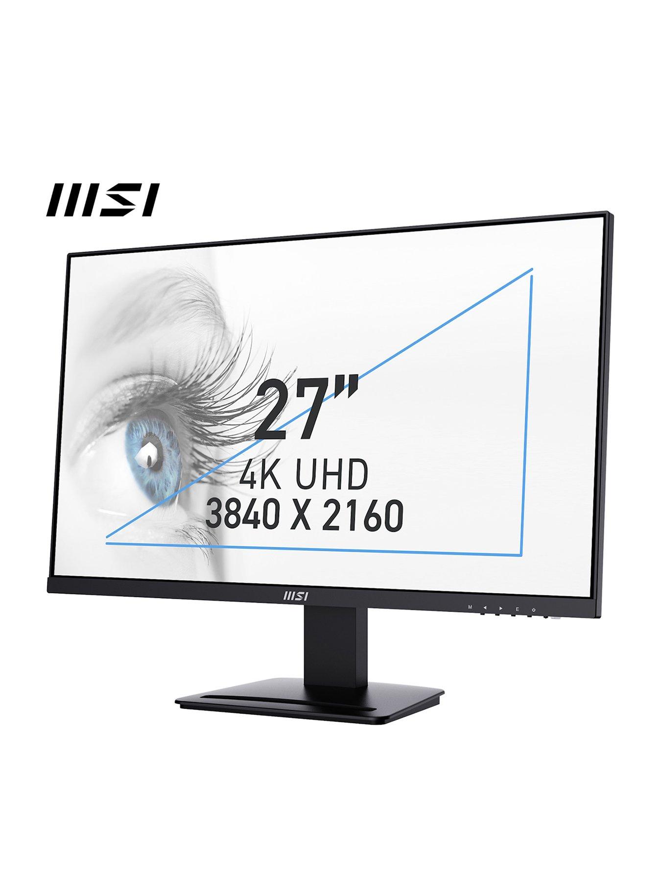 MSI PRO MP273U 27 inch, 4K UHD, 60Hz, IPS, Flat Monitor with Built