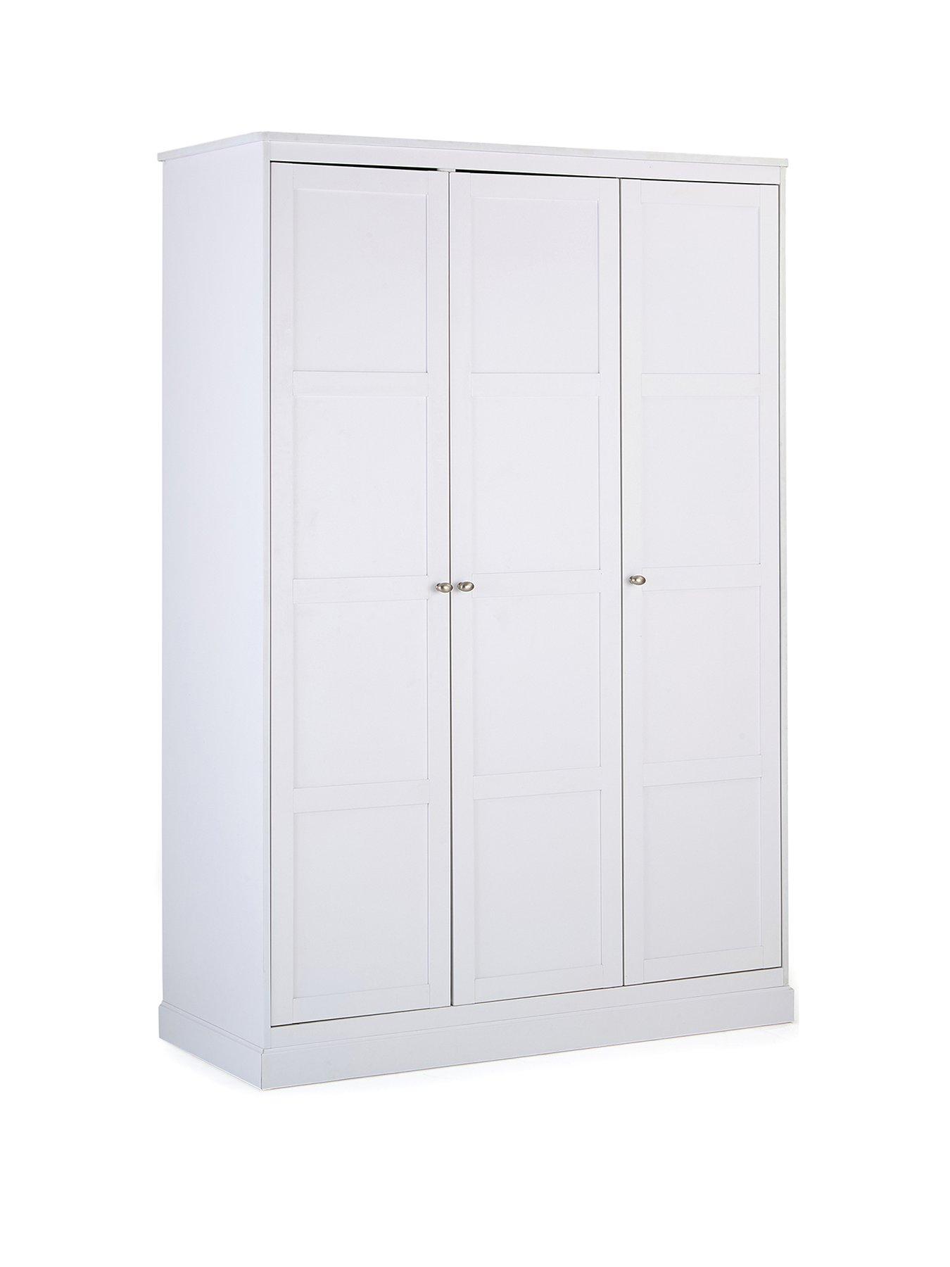 Image 3 of 6 of The Very Collection Darcy 3 Door Wardrobe - White - FSC&reg; Certified