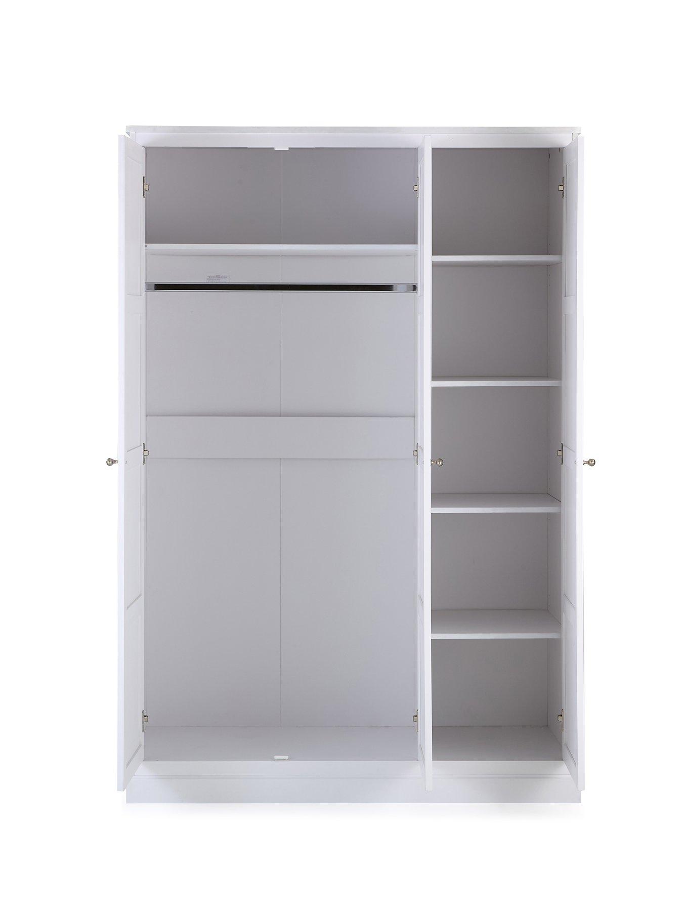 Image 4 of 6 of The Very Collection Darcy 3 Door Wardrobe - White - FSC&reg; Certified