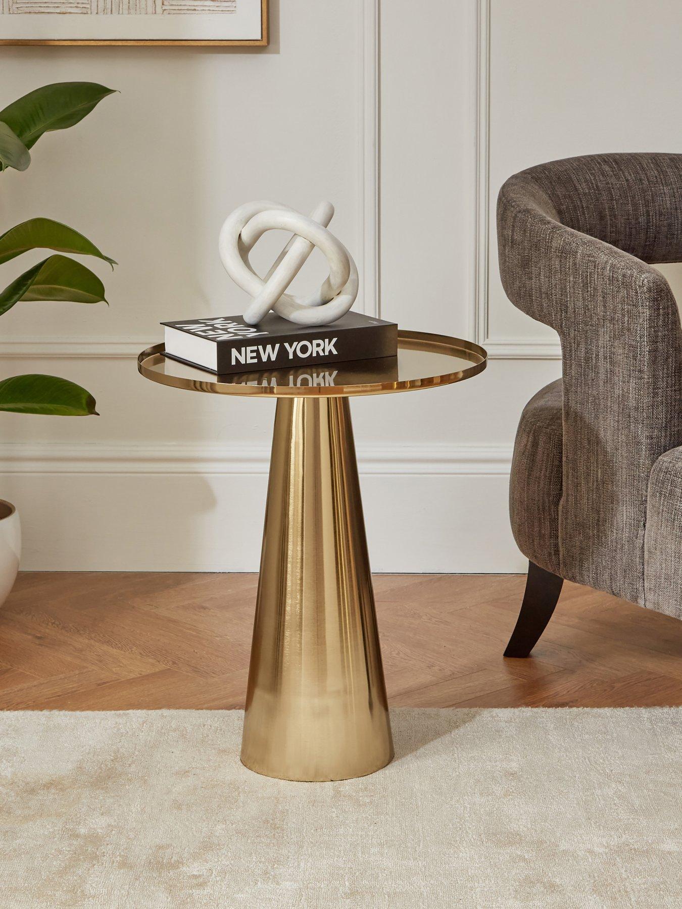 the-very-collection-conical-side-table-brushed-gold