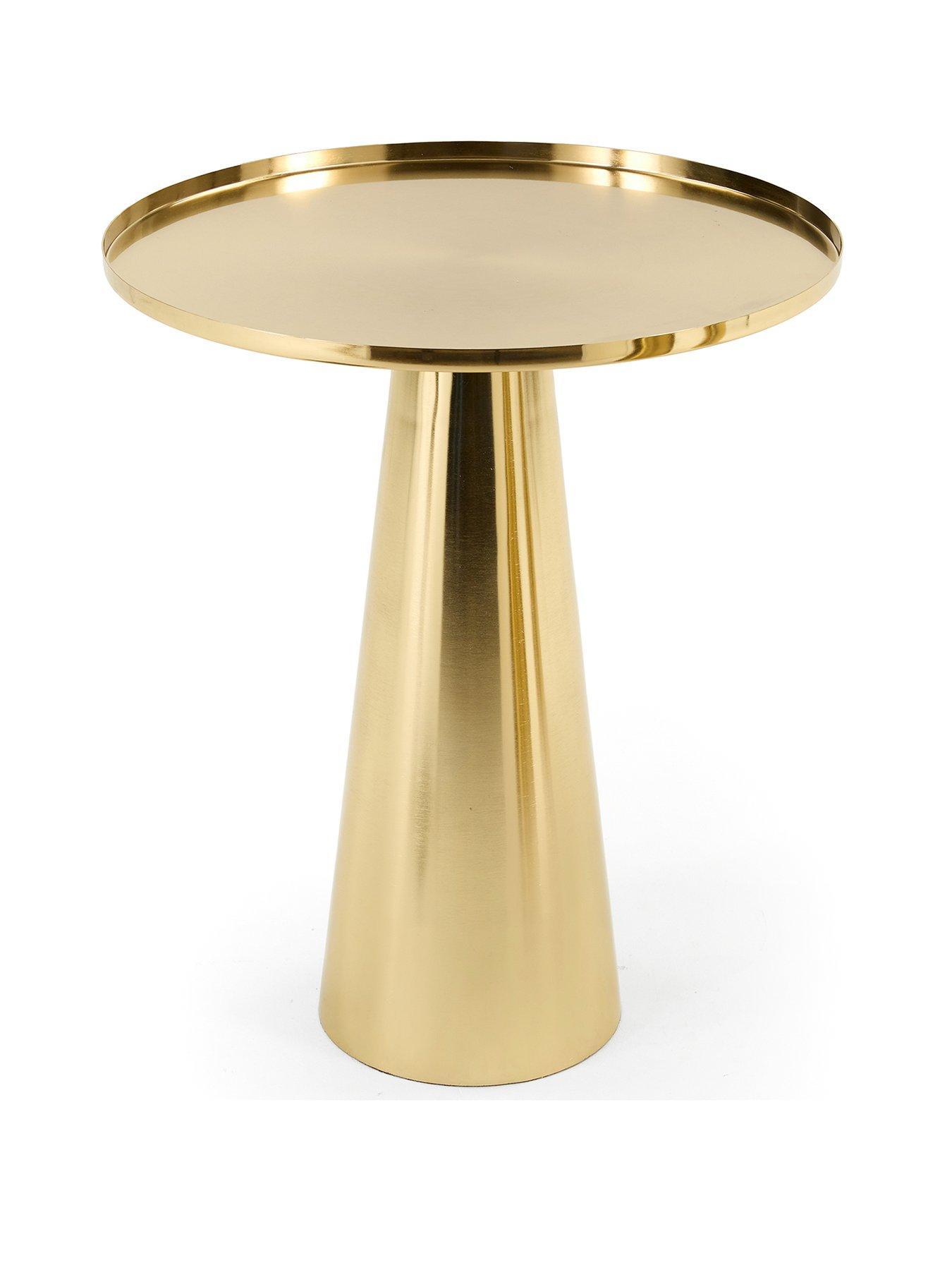 Image 2 of 6 of The Very Collection Conical Side Table - Brushed Gold