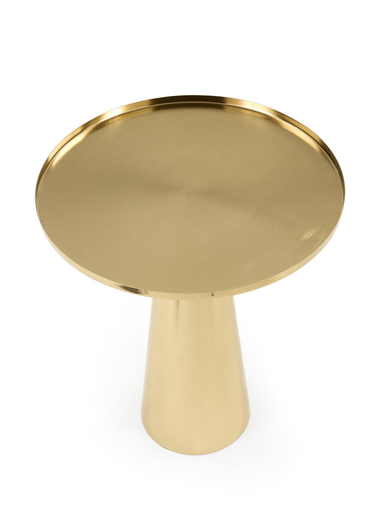 Image 3 of 6 of The Very Collection Conical Side Table - Brushed Gold