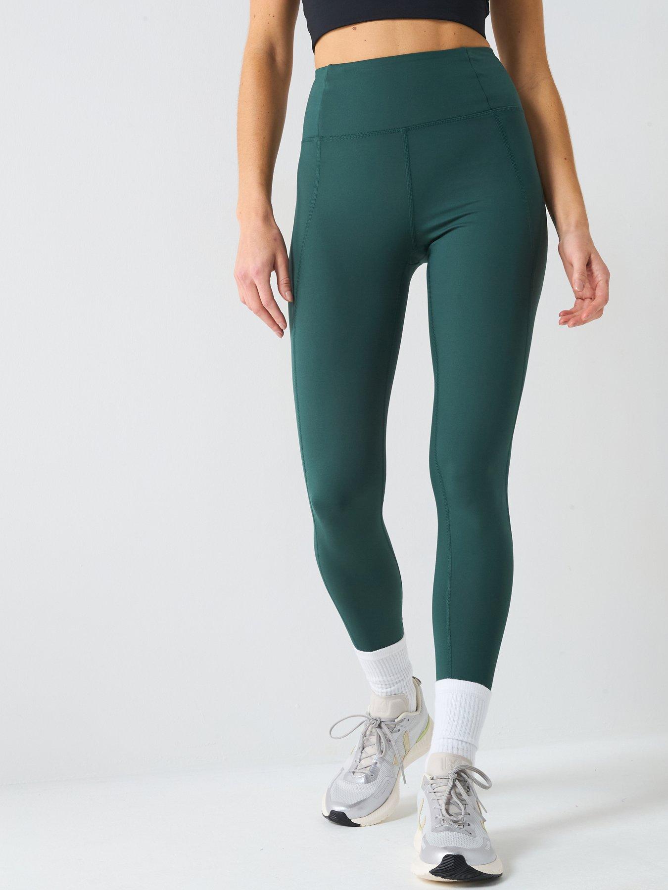 Girlfriend Collective Womens Training Compressive High-Rise Tights - Green
