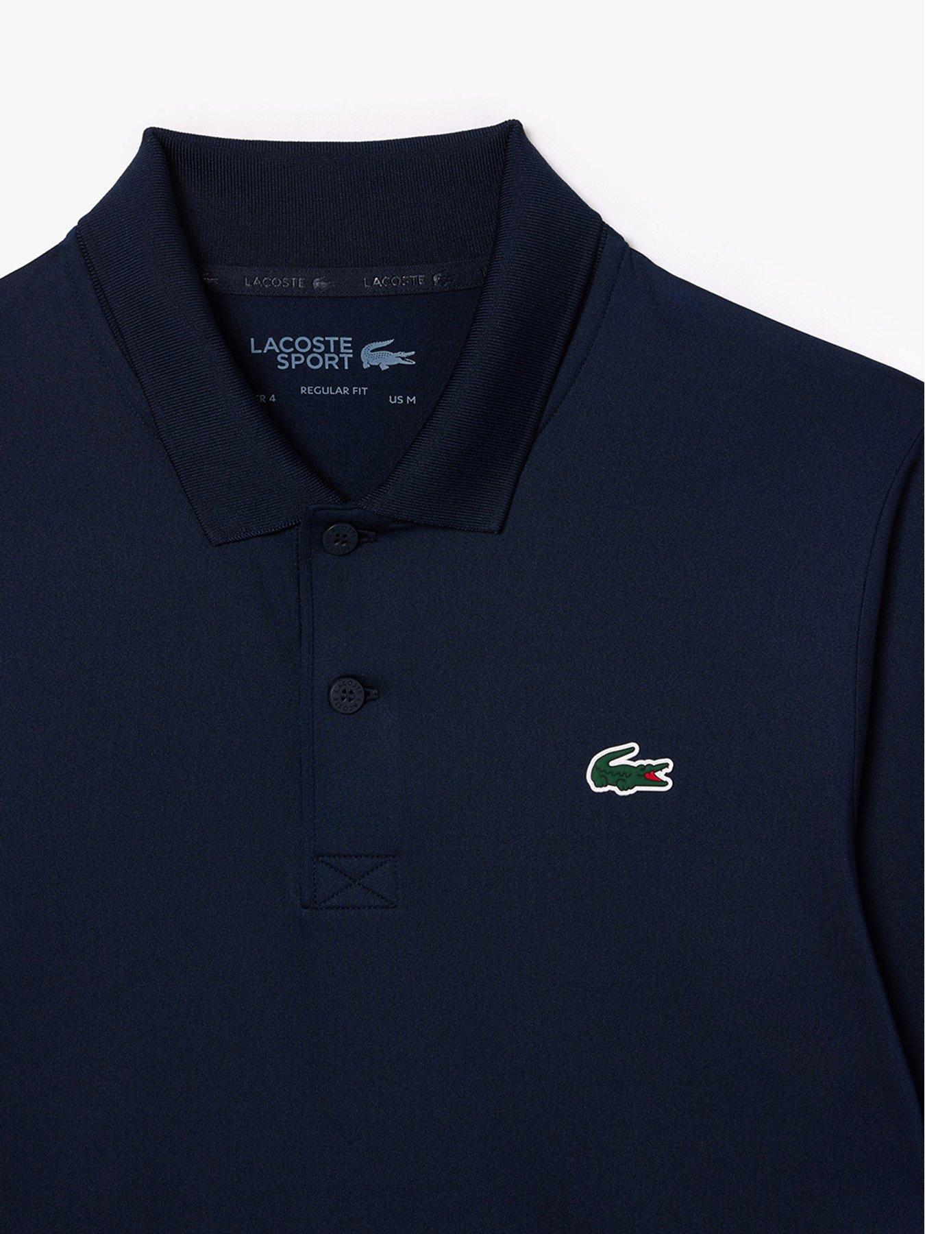  image of lacoste-slim-fit-long-sleeve-polo-shirt-navy