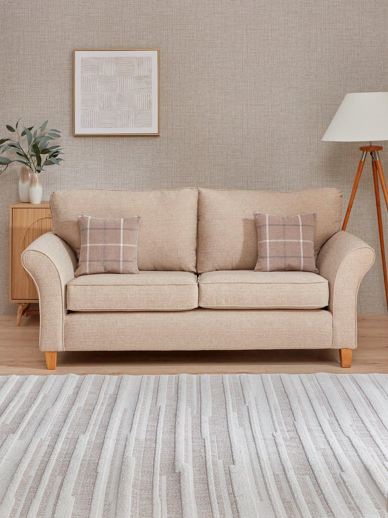 undefined Alsop 3 Seater Fabric Sofa - Made in the UK