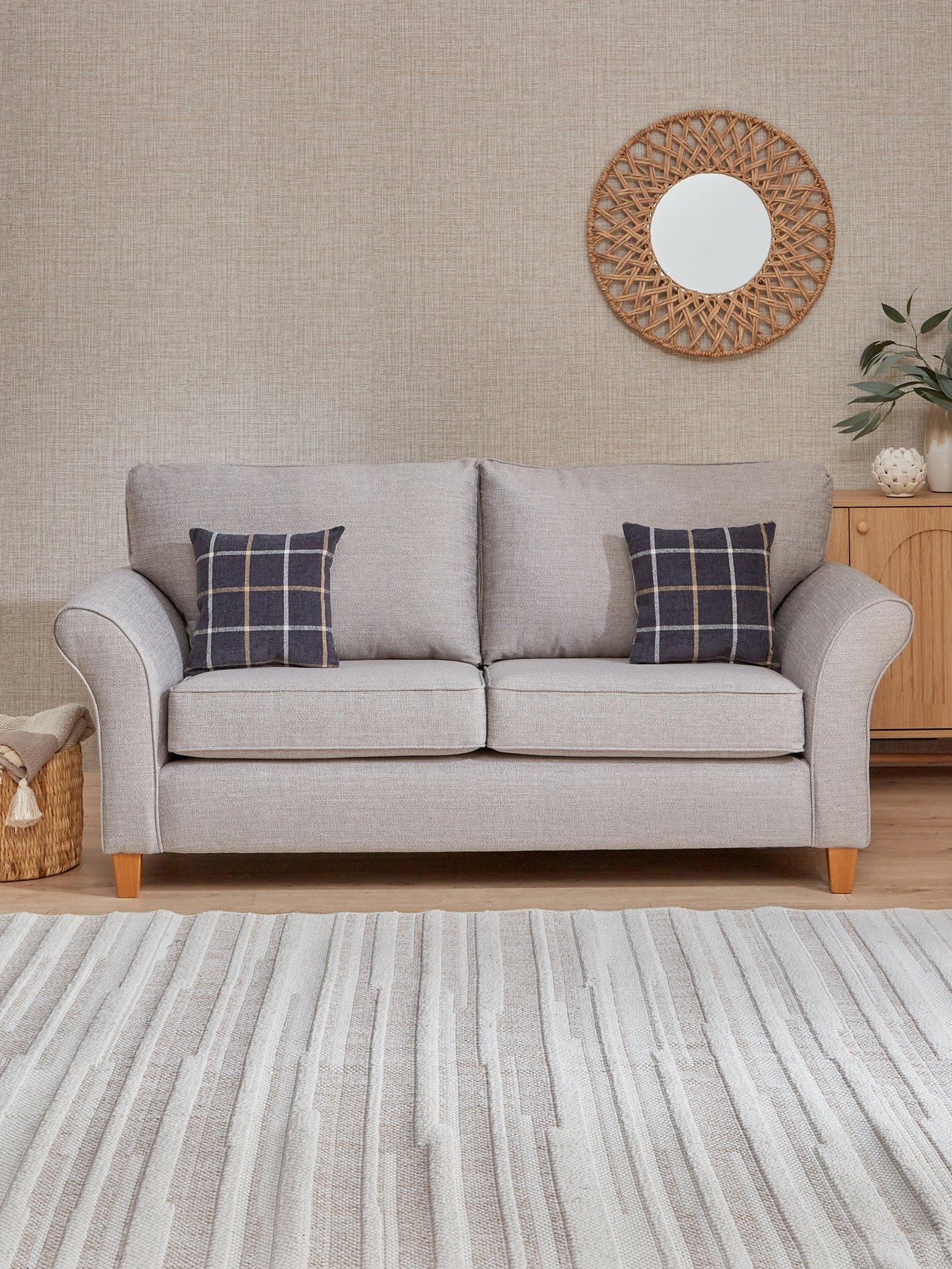 Image 1 of 6 of The Very Collection Alsop 3 Seater Fabric Sofa&nbsp;- Made in the UK
