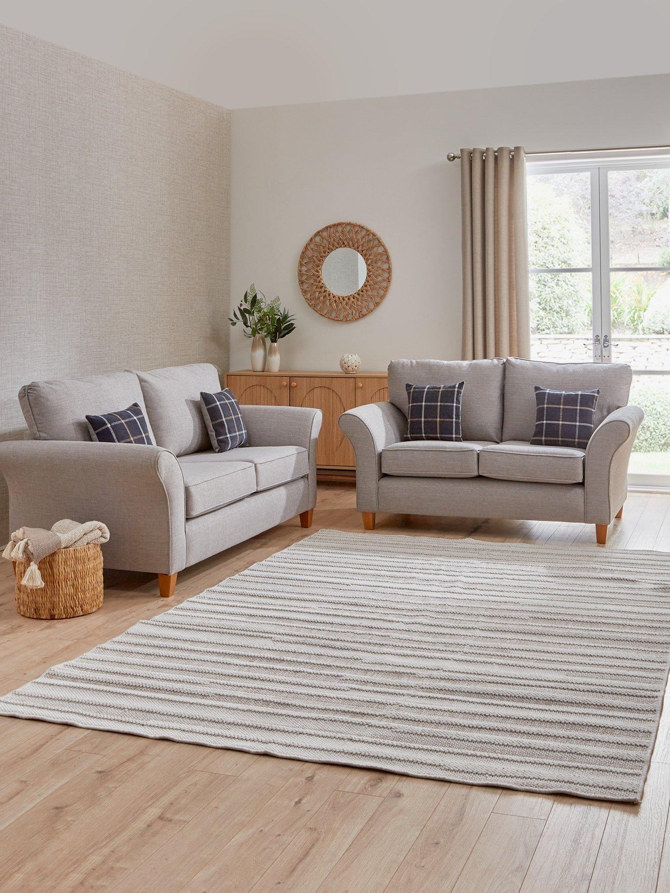 Image 1 of 6 of The Very Collection Alsop 3 + 2 Seater Fabric Sofa Set (Buy &amp; SAVE!)&nbsp;- Made in the UK