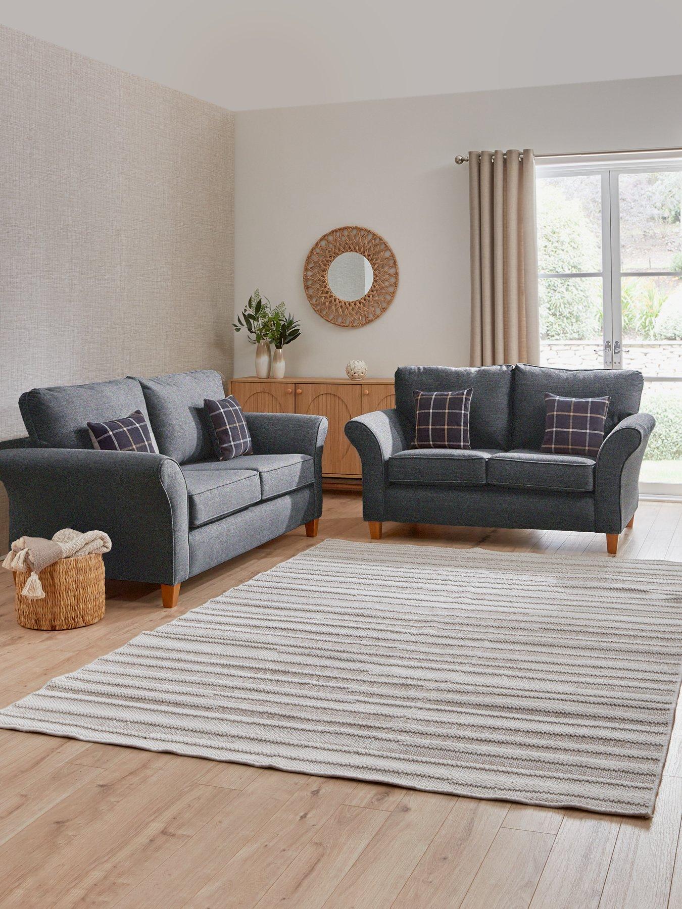 The Very Collection Alsop 3 + 2 Seater Fabric Sofa Set (Buy  &  SAVE!) - Made in the UK