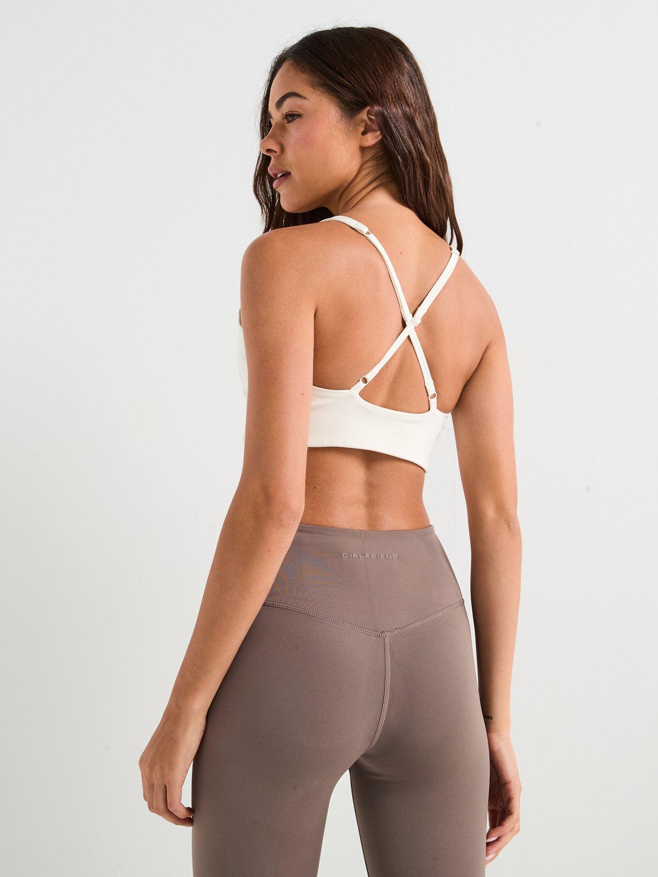 Image 2 of 6 of Girlfriend Collective Womens Training Topanga Cross Back Bra - Ivory