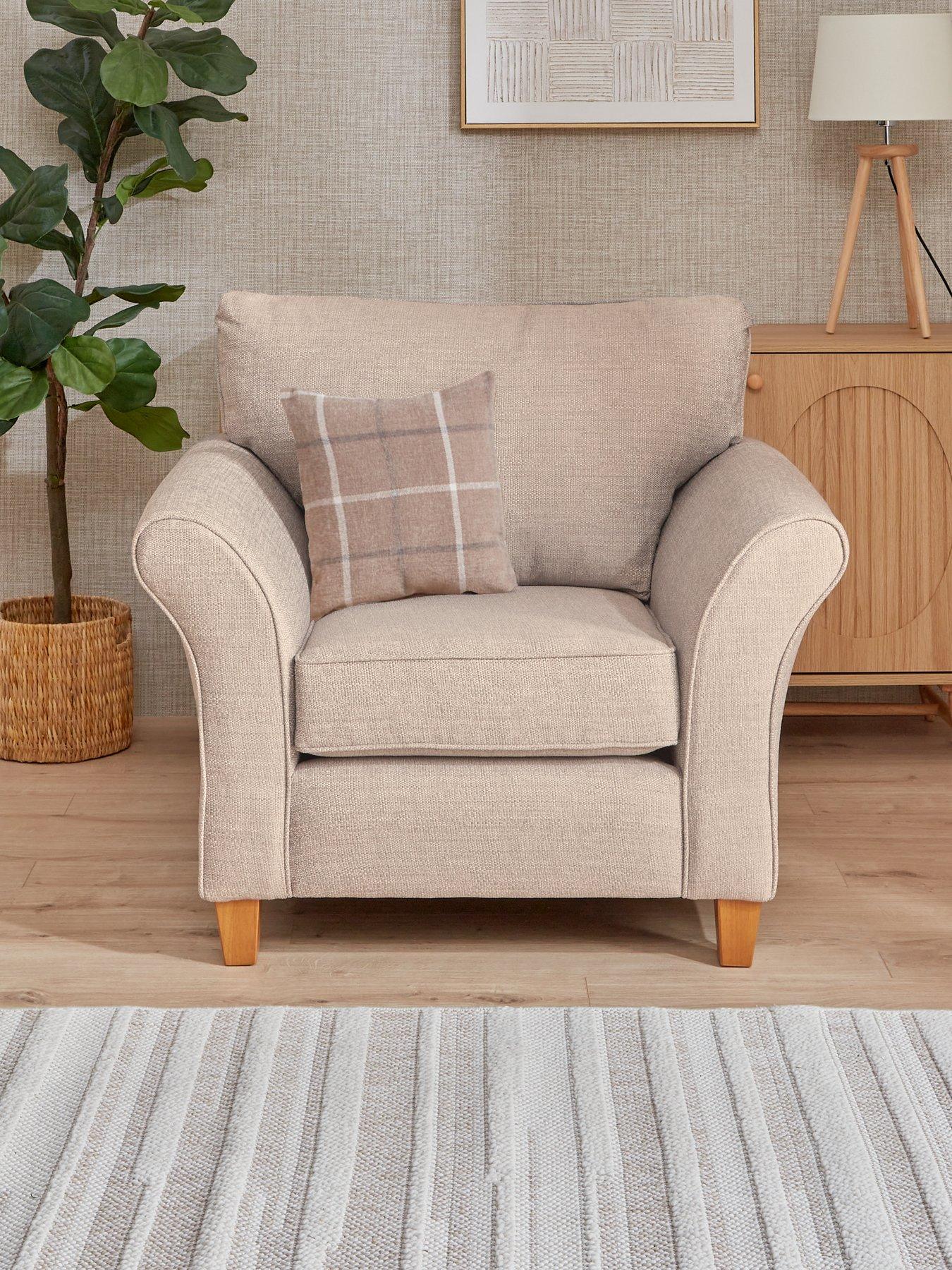The Very Collection Alsop Fabric Armchair - Made in the UK