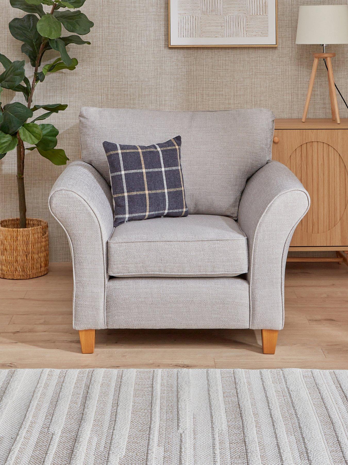 The Very Collection Alsop Fabric Armchair - Made in the UK
