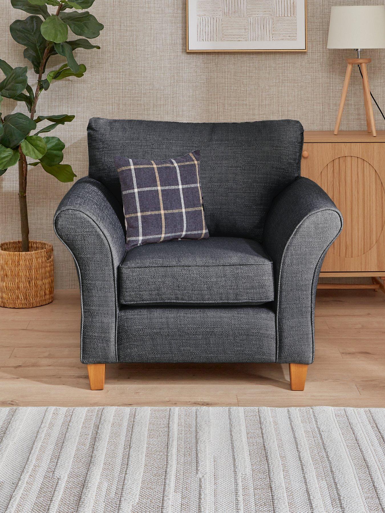 The Very Collection Alsop Fabric Armchair - Made in the UK