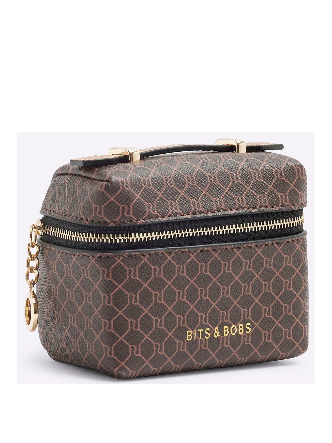  image of river-island-5110-monogram-trvel-bits-and-bobs-bag