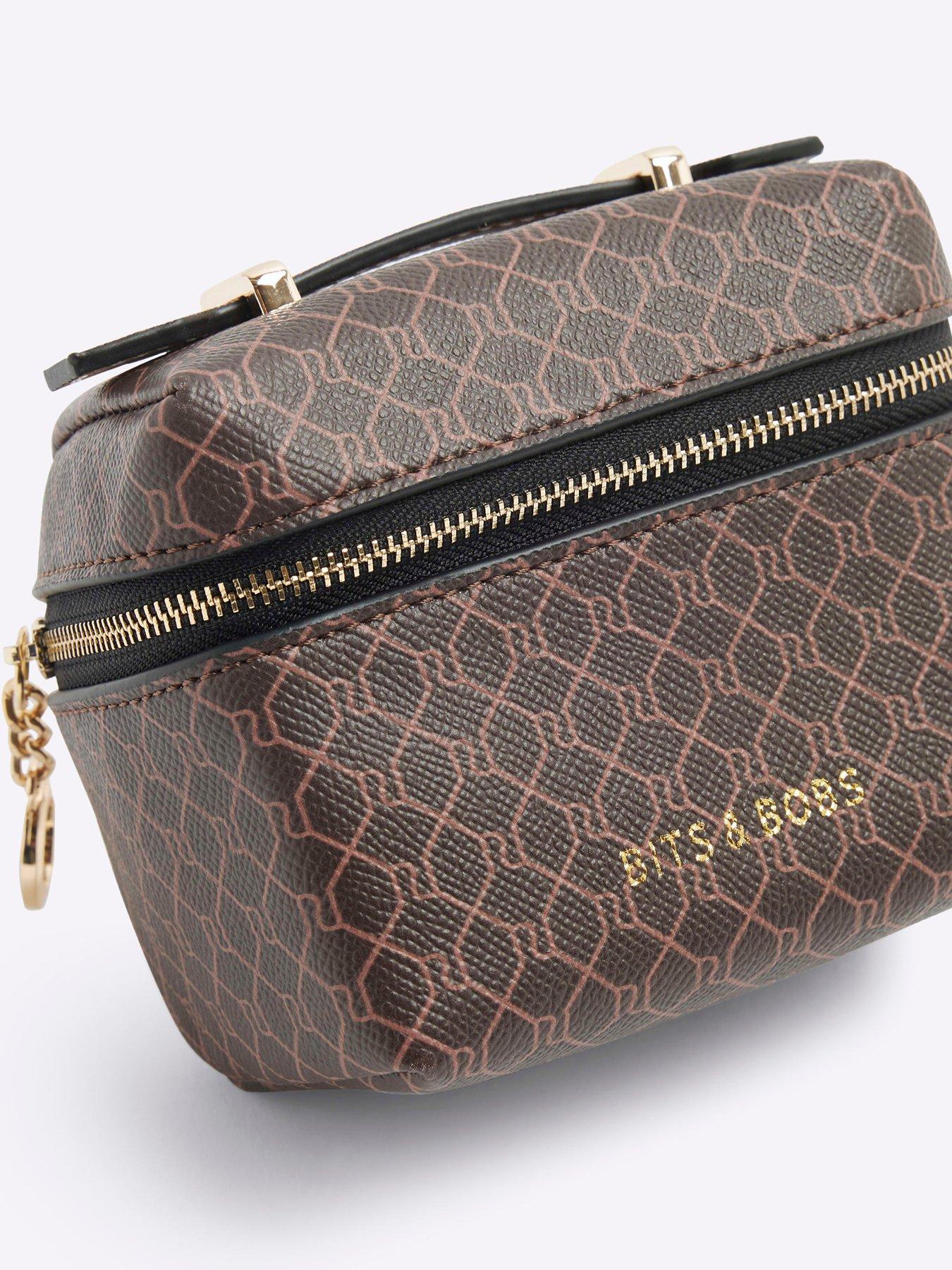  image of river-island-5110-monogram-trvel-bits-and-bobs-bag