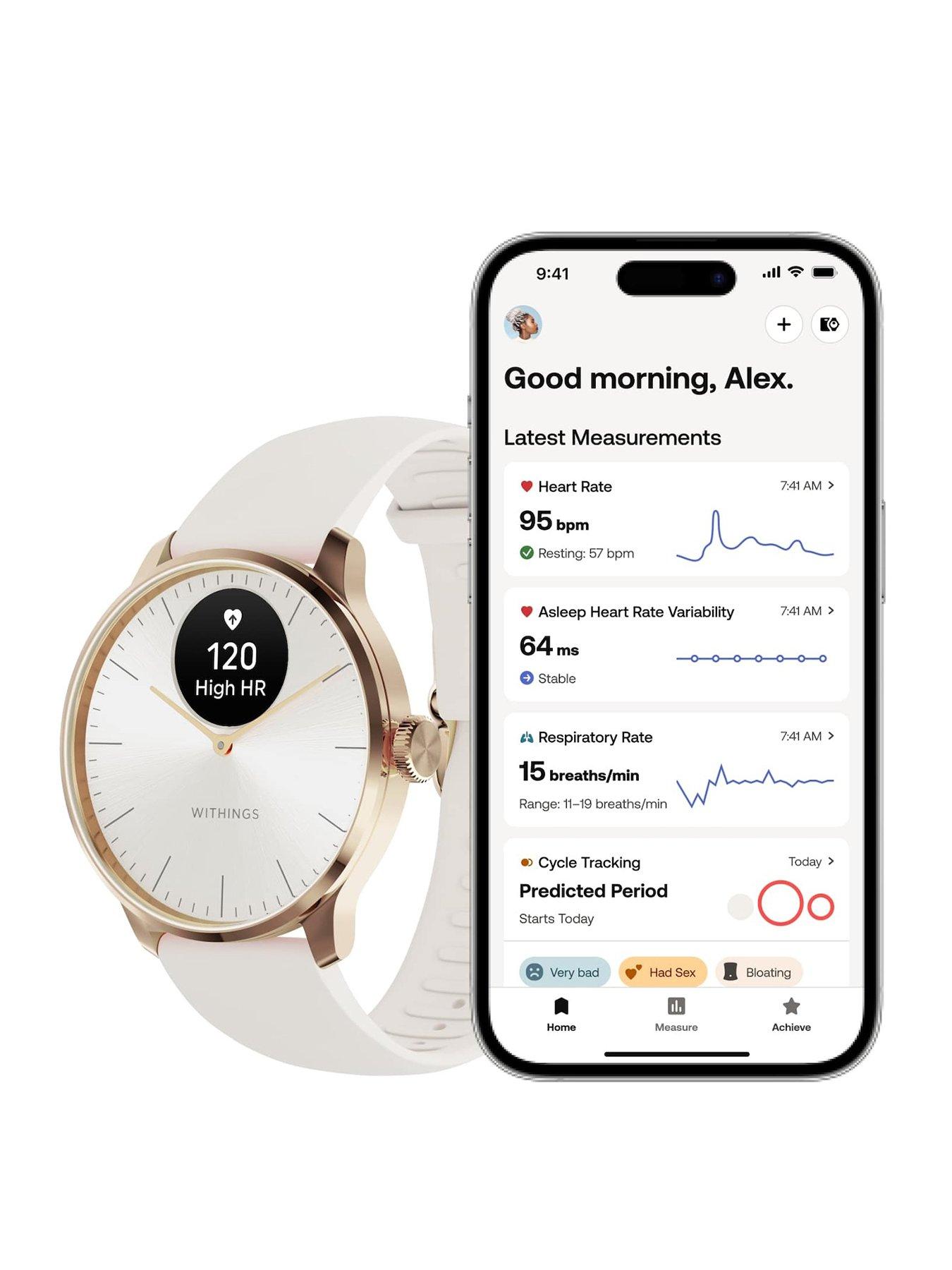  image of withings-scanwatch-light-rose-gold-white