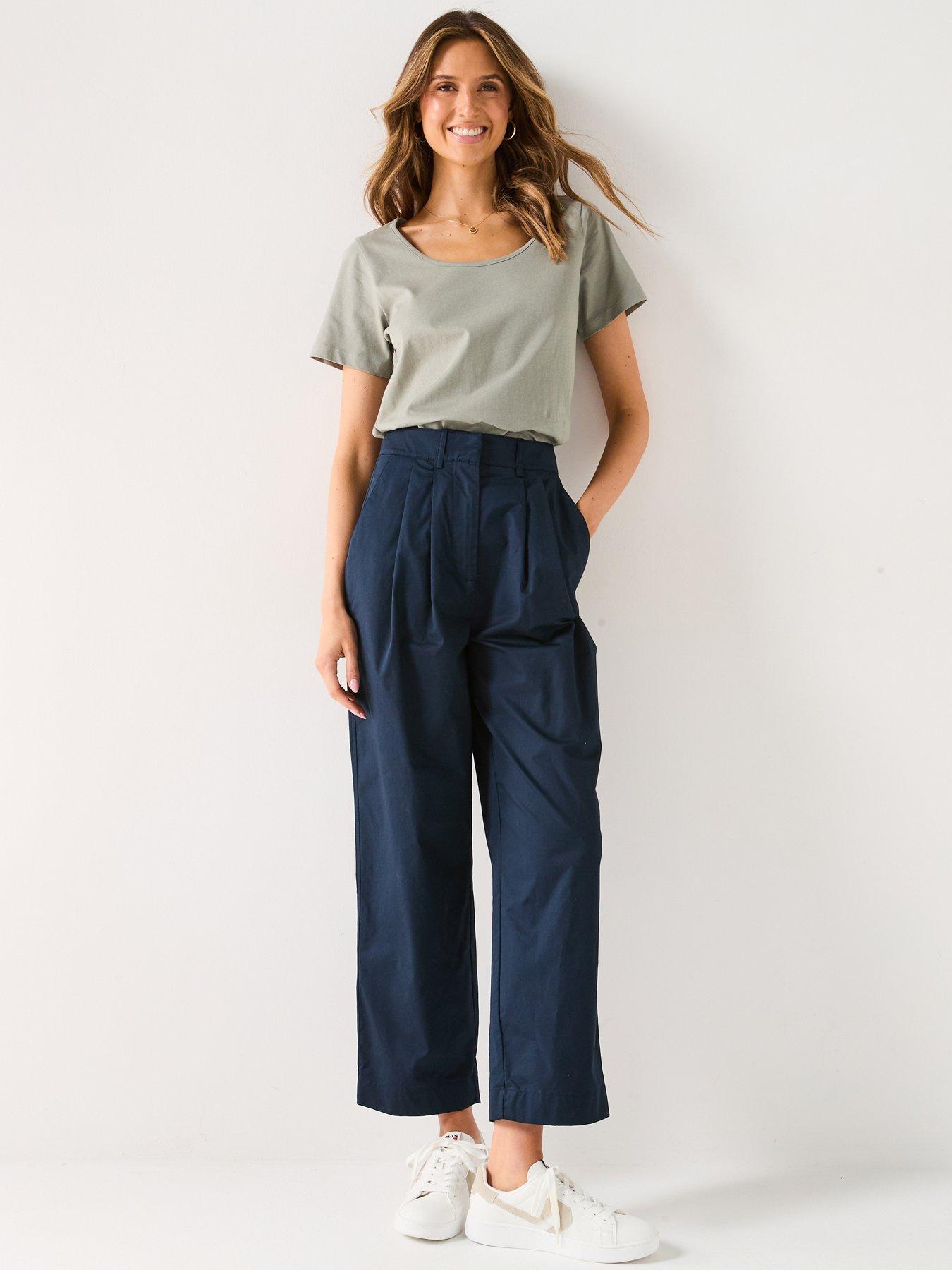  image of v-by-very-2-pack-essential-scoop-neck-t-shirt-green