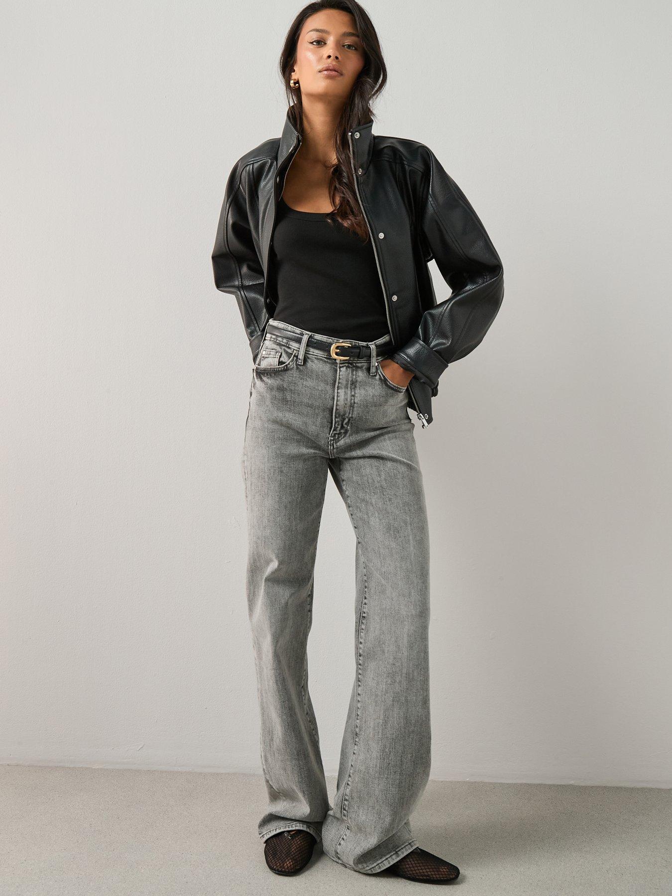  image of v-by-very-essential-rib-scoop-vest-black