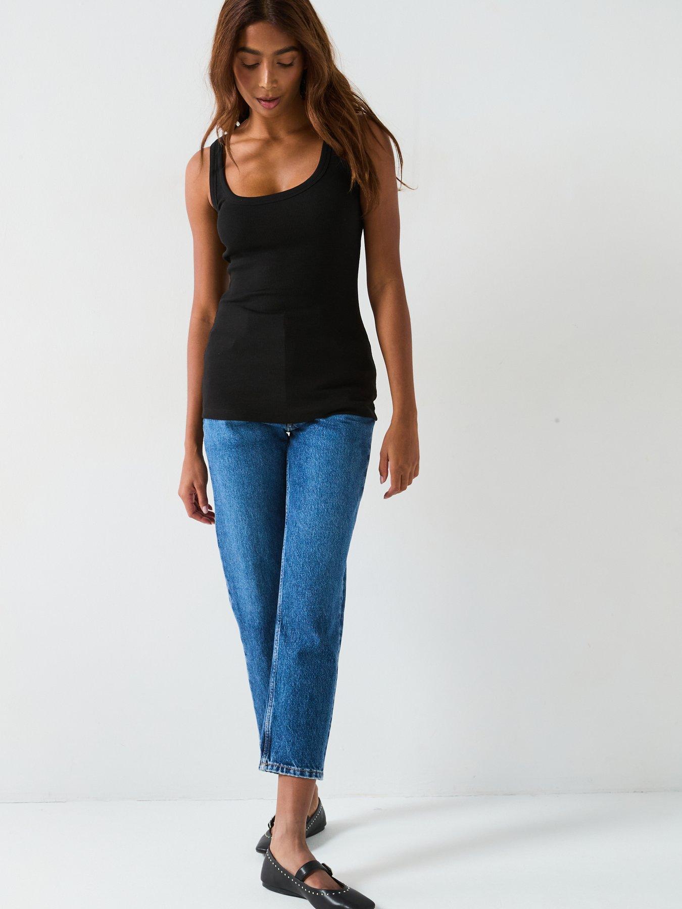 Image 3 of 6 of V by Very Essential Rib Scoop Vest