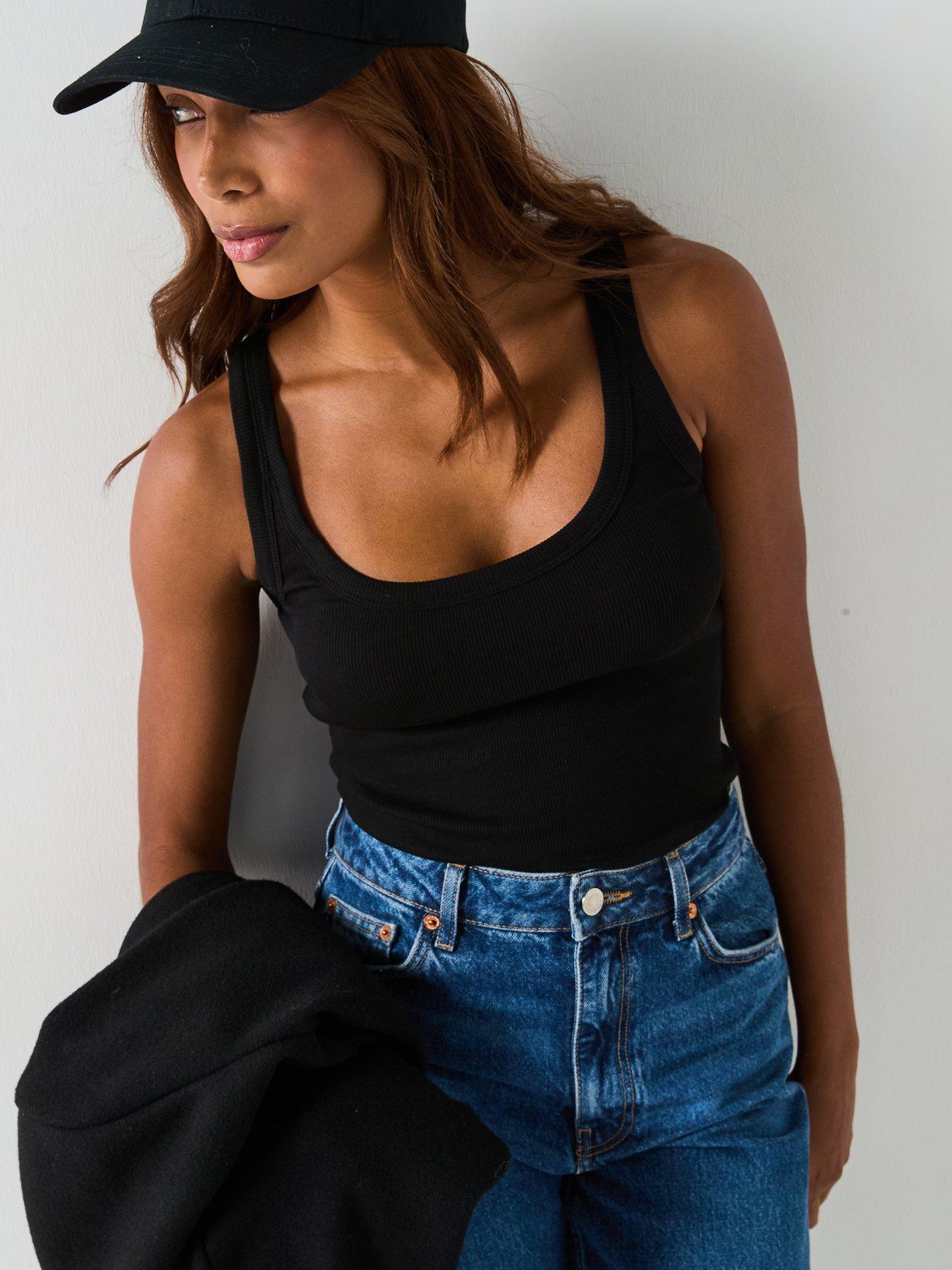 Image 4 of 6 of V by Very Essential Rib Scoop Vest
