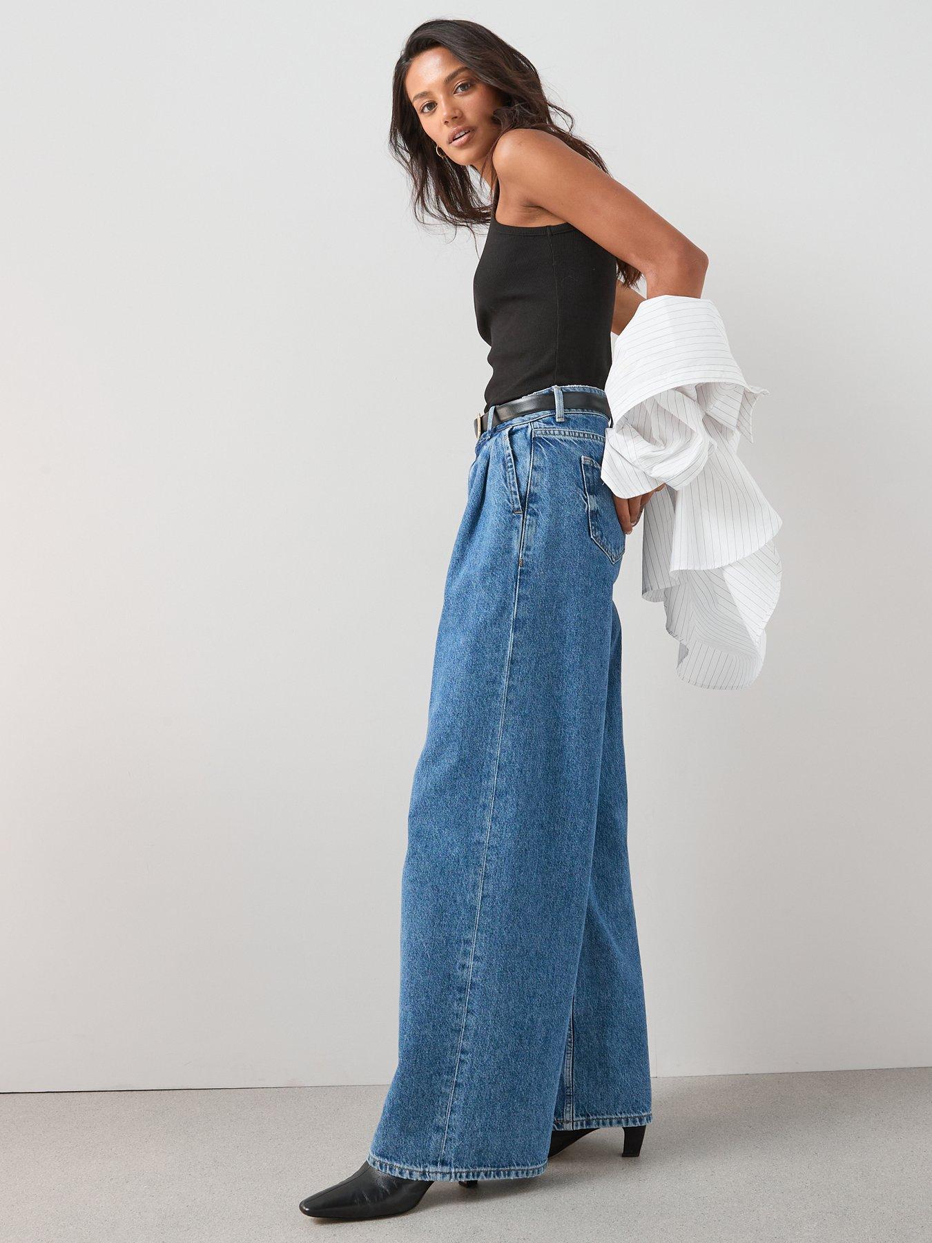  image of v-by-very-ribbed-racer-vest-black